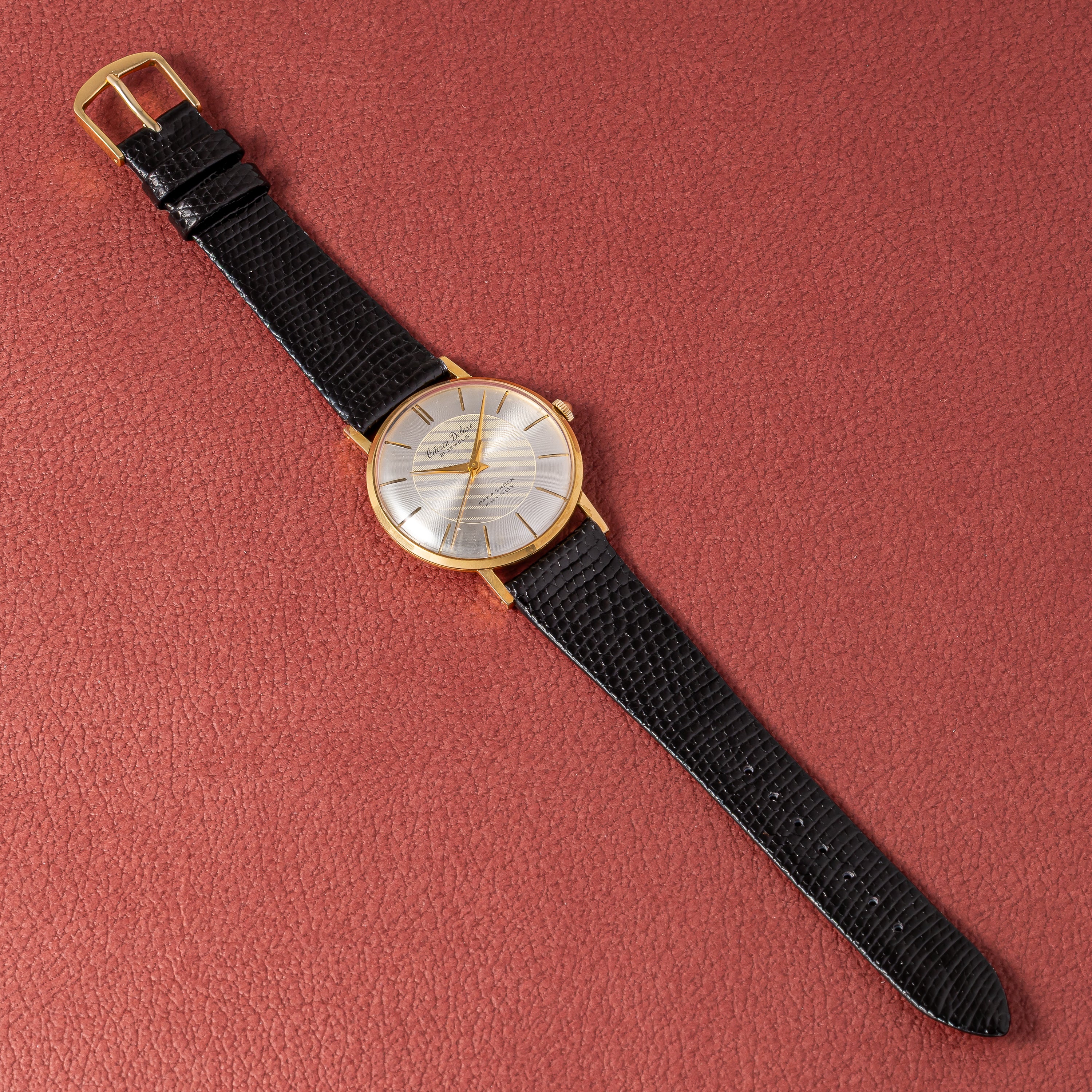 シチズン 1960年製(昭和35年製) デラックス 手巻き 2トーンダイヤル 彫インデックス