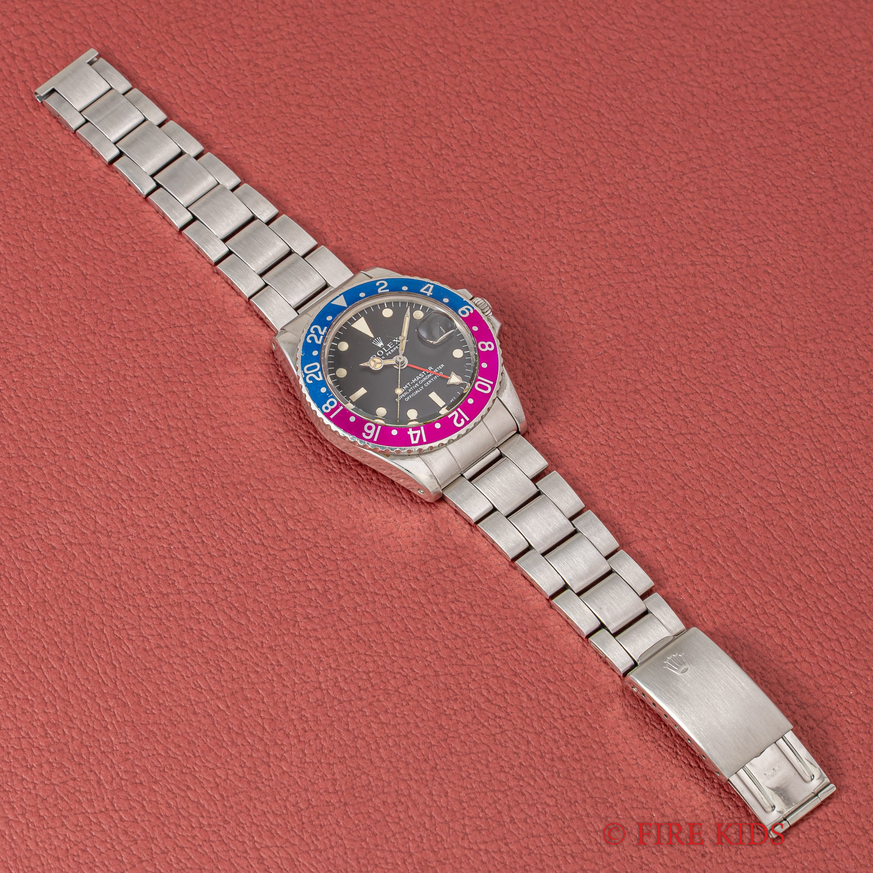 ロレックス GMTマスター ペプシベゼル 1968年製 Ref.1675 ロングEダイヤル フクシアベゼル