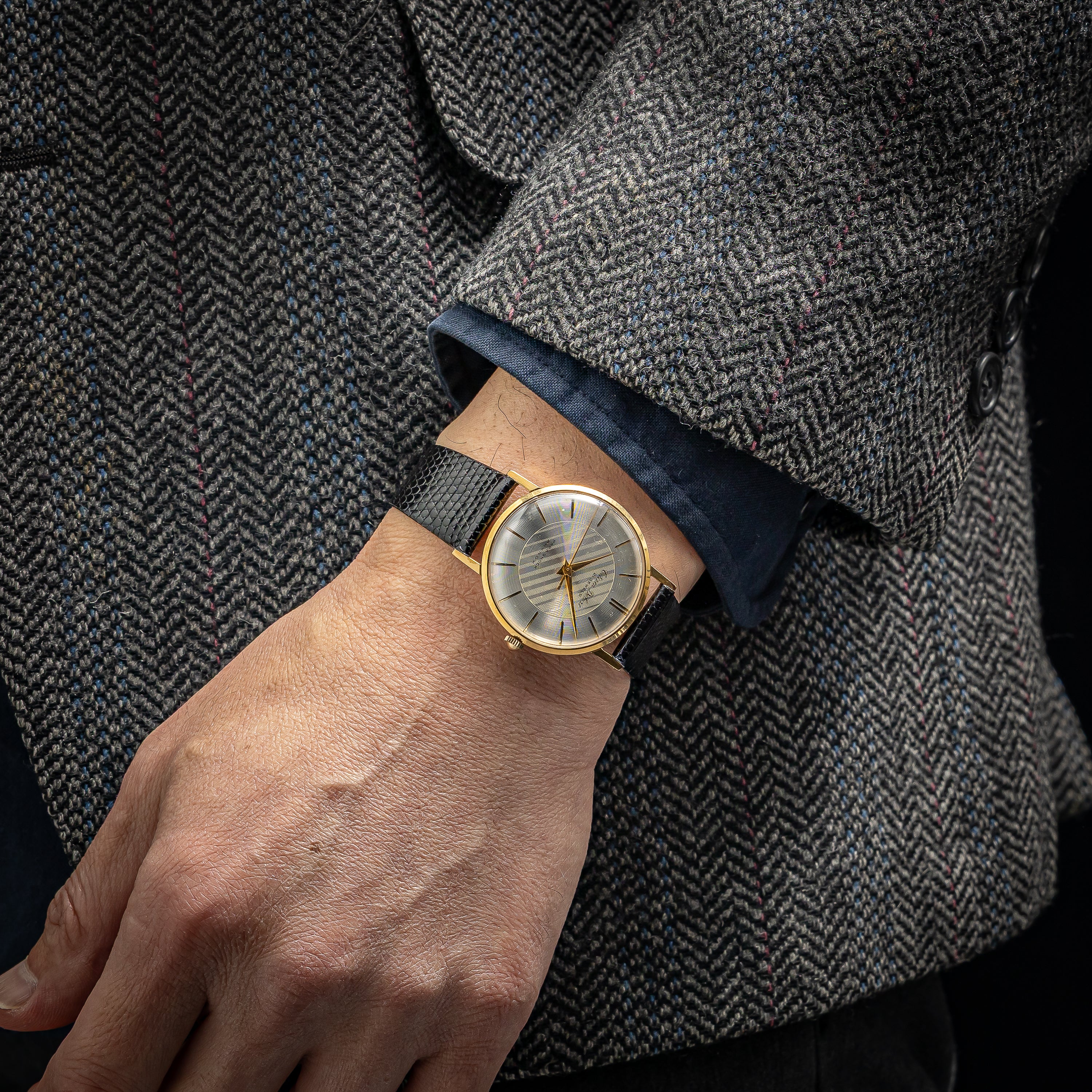 シチズン 1960年製(昭和35年製) デラックス 手巻き 2トーンダイヤル 彫インデックス