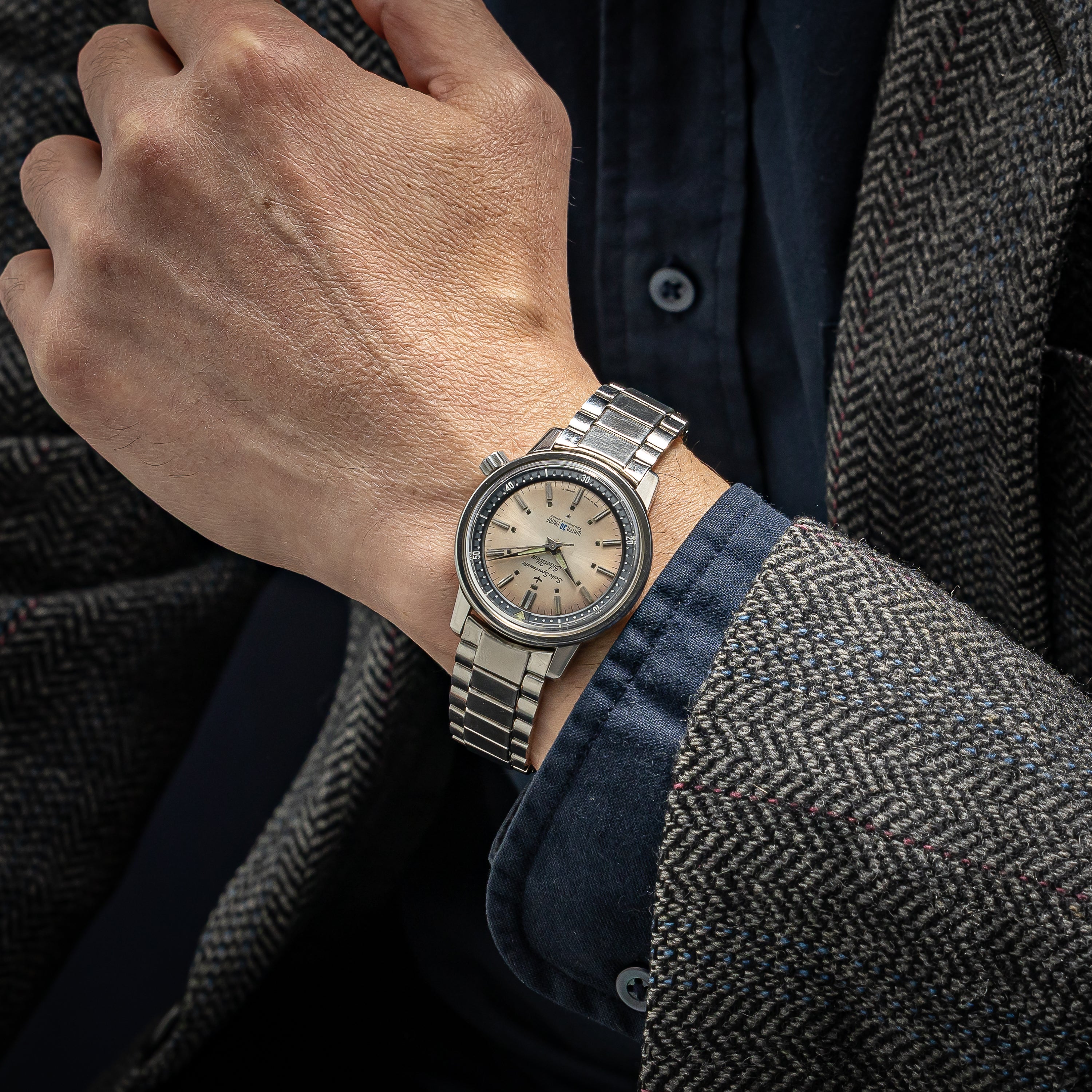 セイコー スポーツマチック シルバーウェーブ 1964年製 Ref.69799 回転ベゼル 自動巻