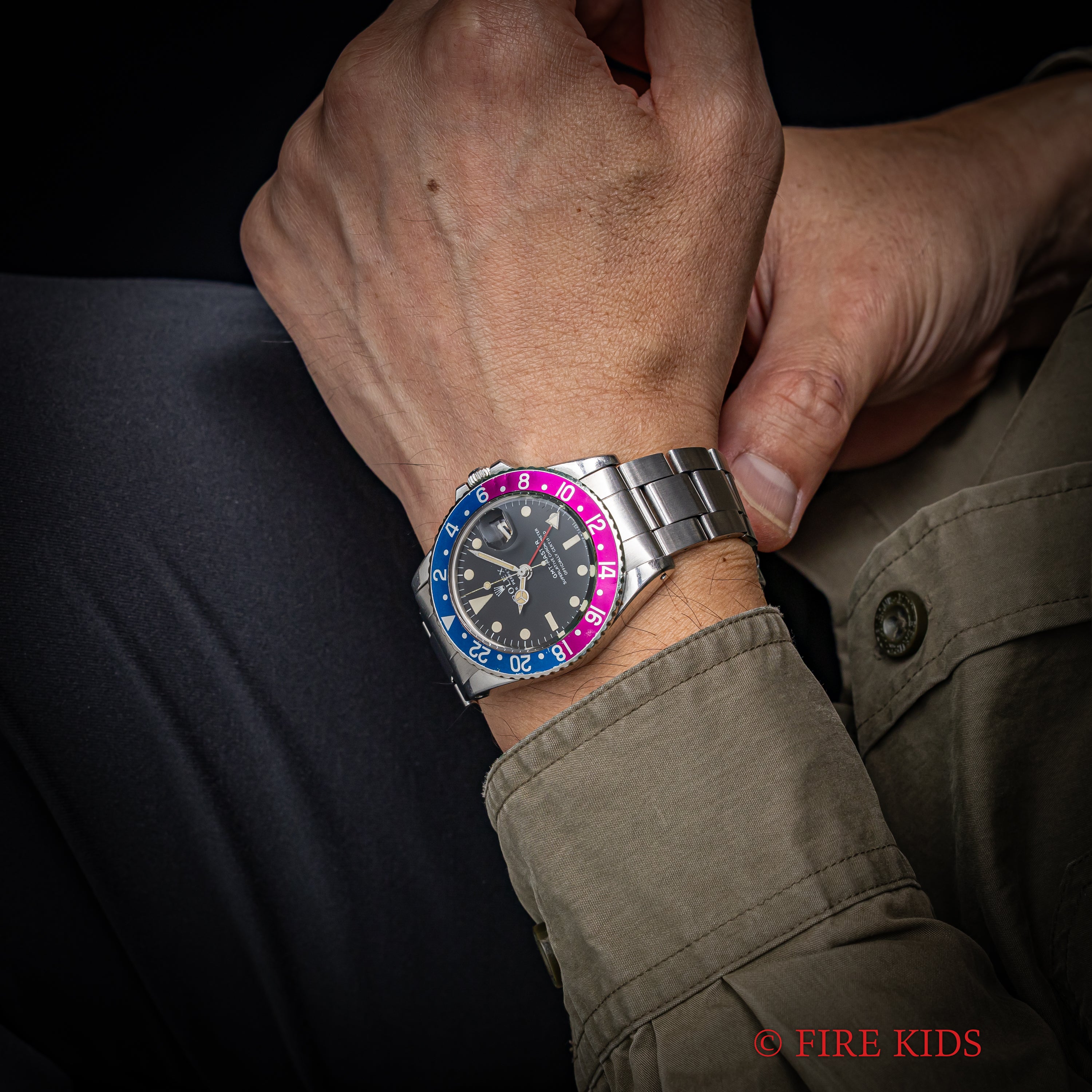 ロレックス GMTマスター ペプシベゼル 1968年製 Ref.1675 ロングEダイヤル フクシアベゼル