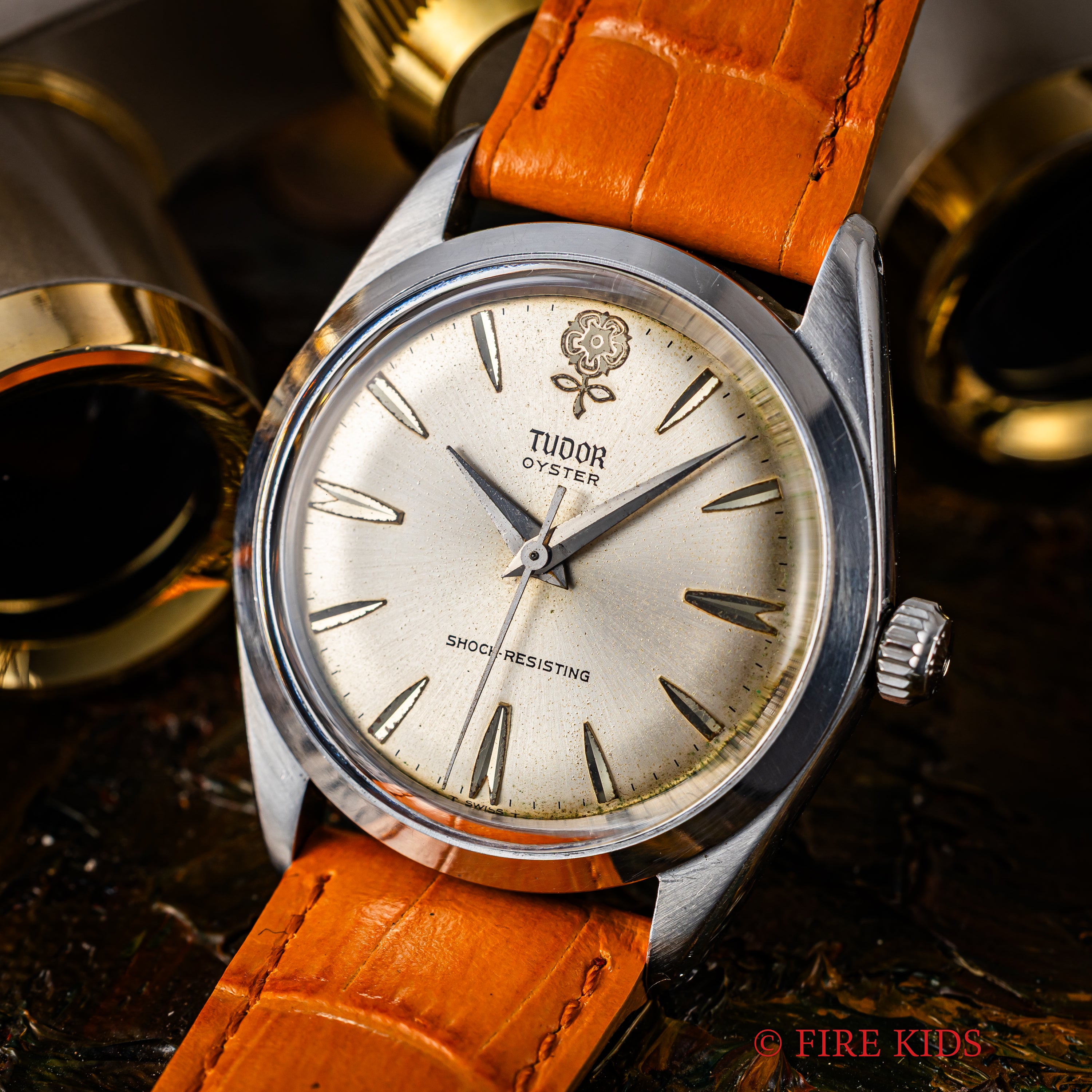 チューダー オイスター デカバラ 1966年製 オリジナルシルバーダイヤル Ref.7984 王冠リューズ