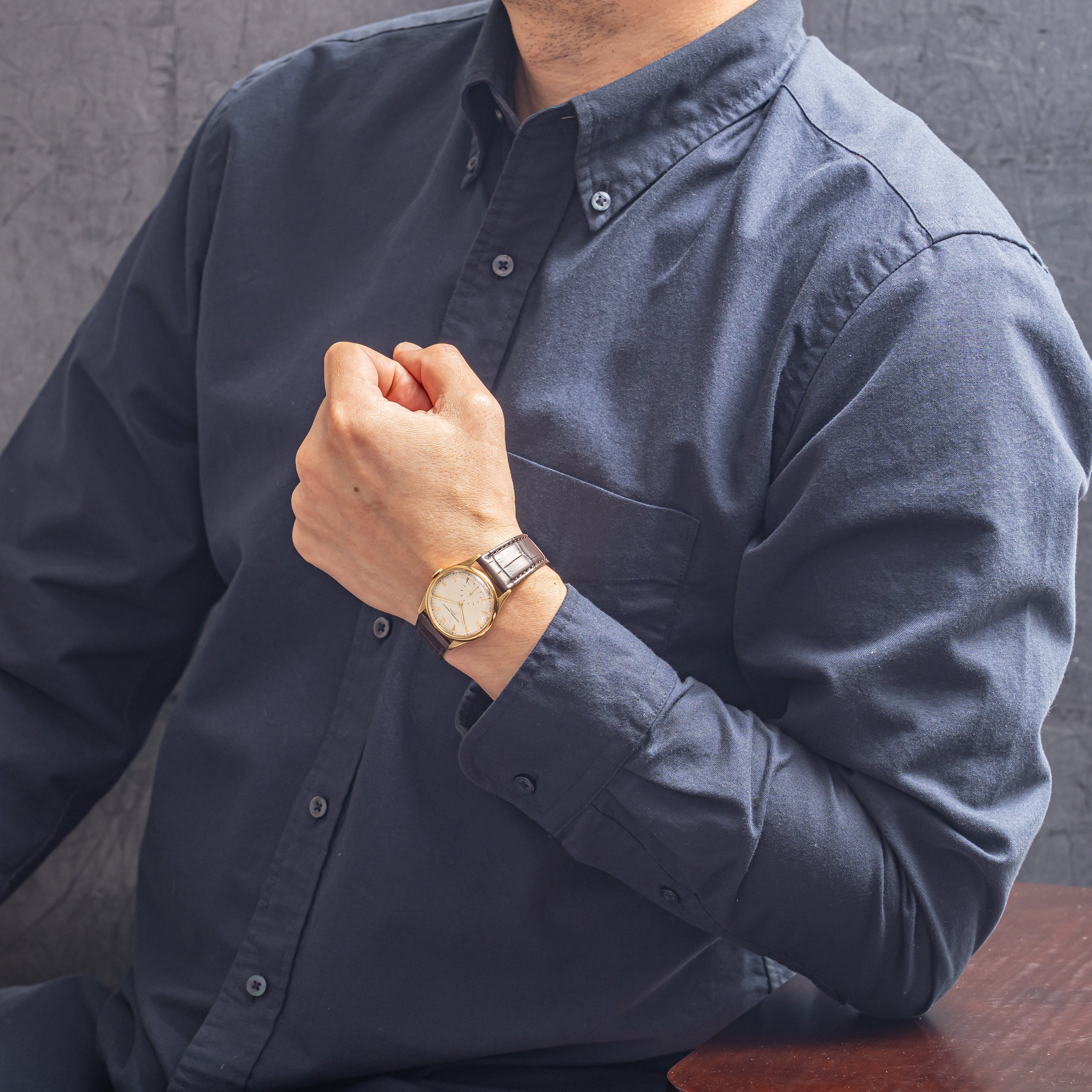 ヴァシュロン・コンスタンタン ラウンド 18金無垢ケース スモールセコンド 1950年代製 手巻き Cal.P453/3B