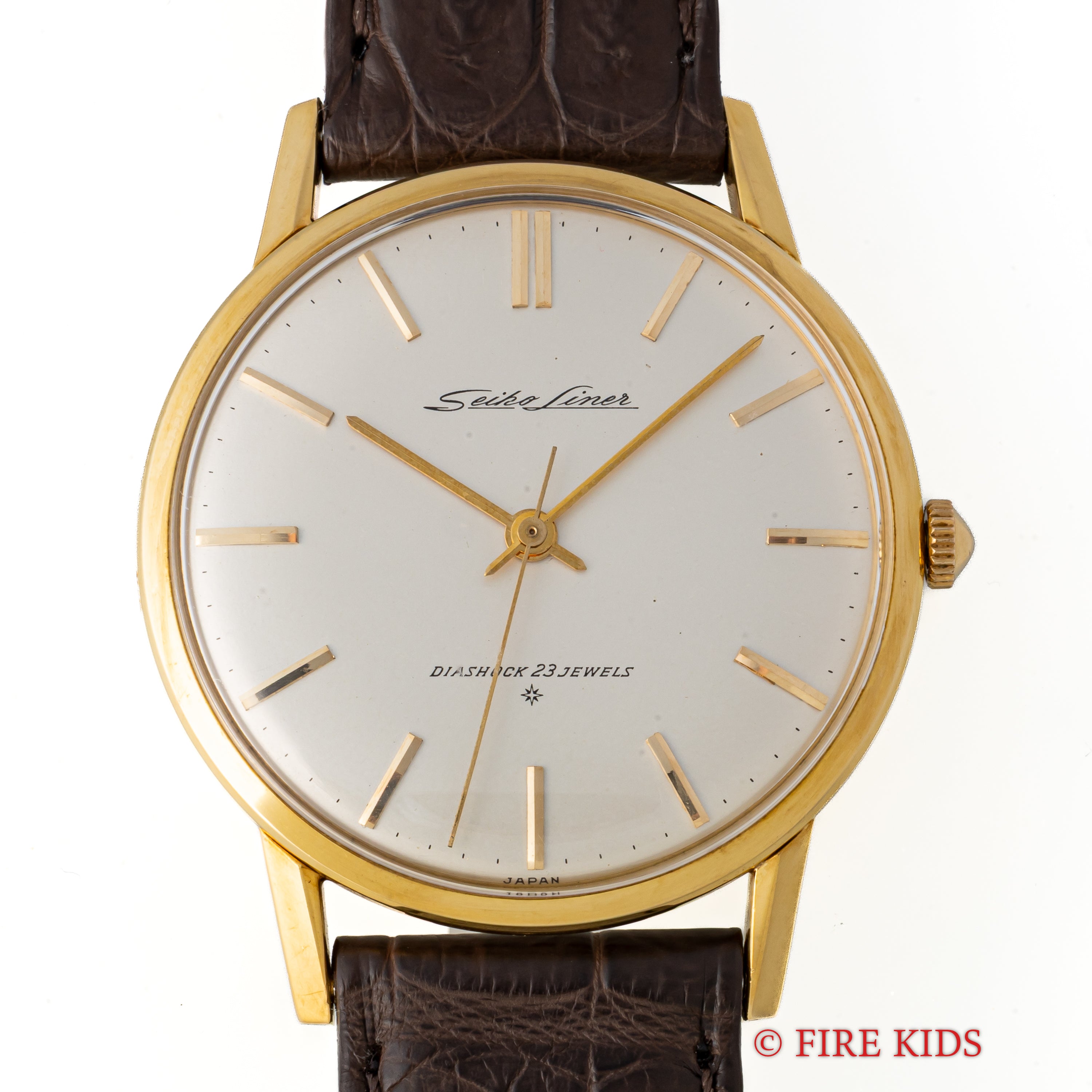 セイコー 18金無垢ライナー 1961年製 Ref.15010LN SDダイヤル 薄型手巻き