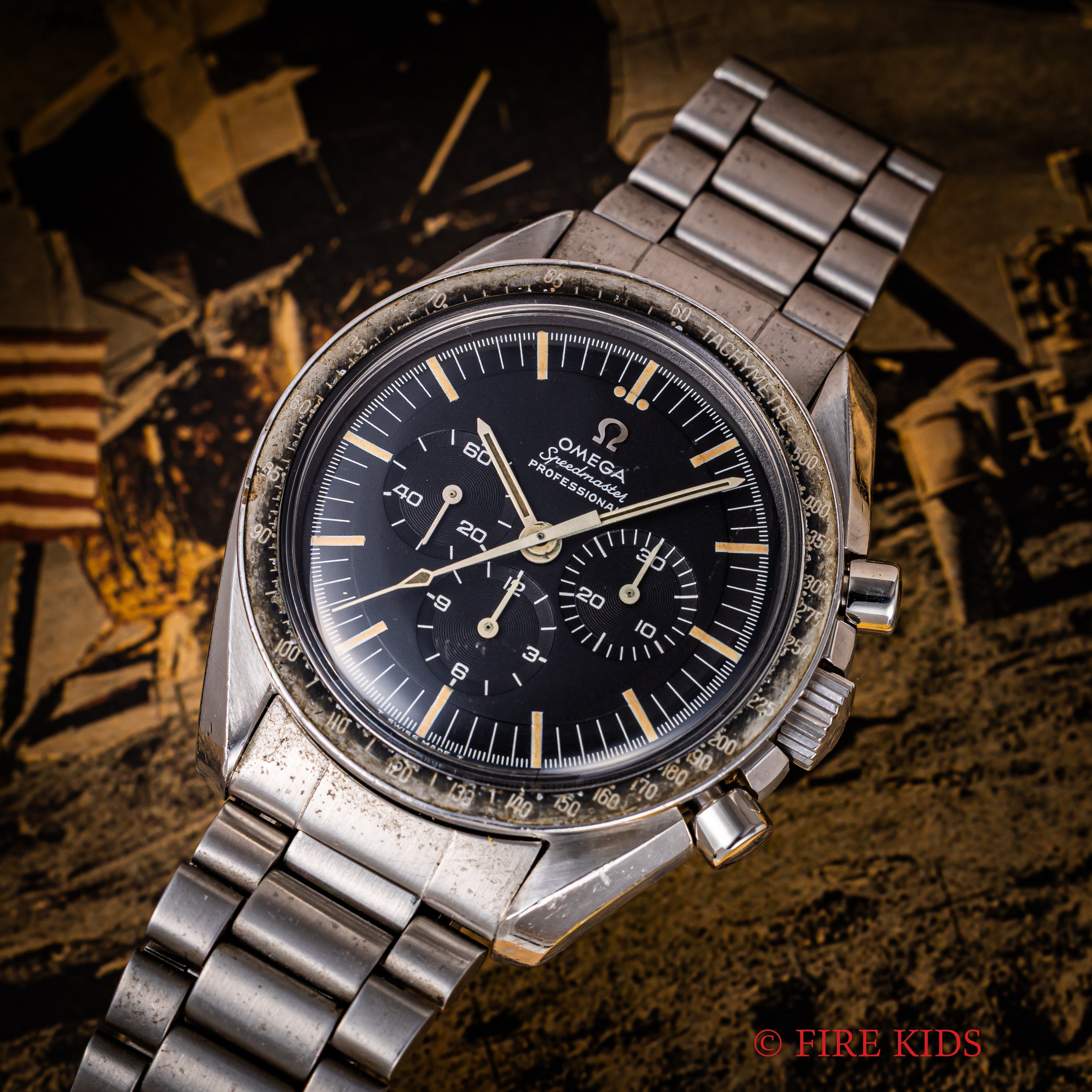 オメガ スピードマスター 最初期5th USA代理店限定 1969年製 145.022‐69ST ストレートライティング 手巻 Cal.861 純正ブレス