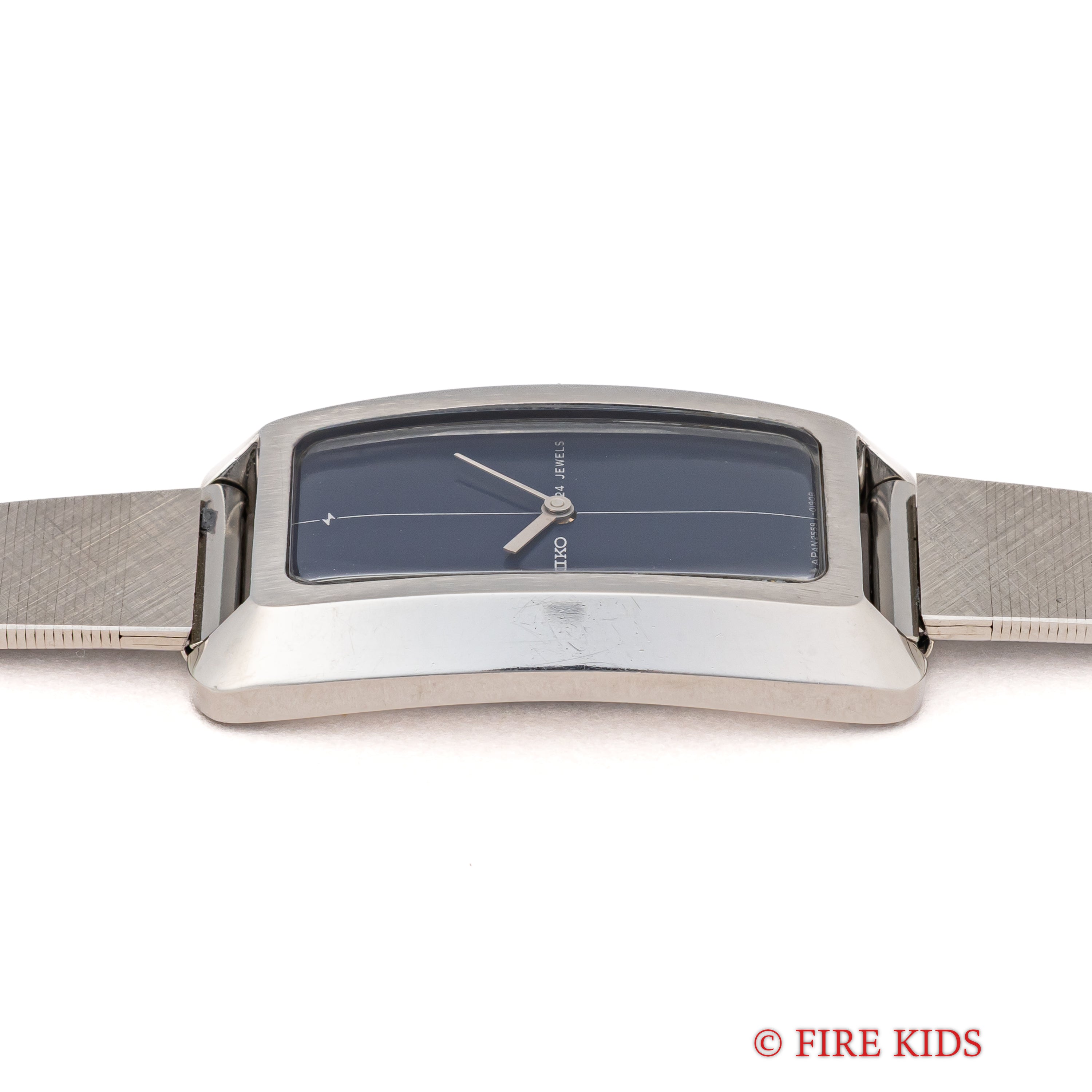 セイコー レディース レクタンギュラーケース ブルーダイヤル 1969年製 手巻 社外ブレス