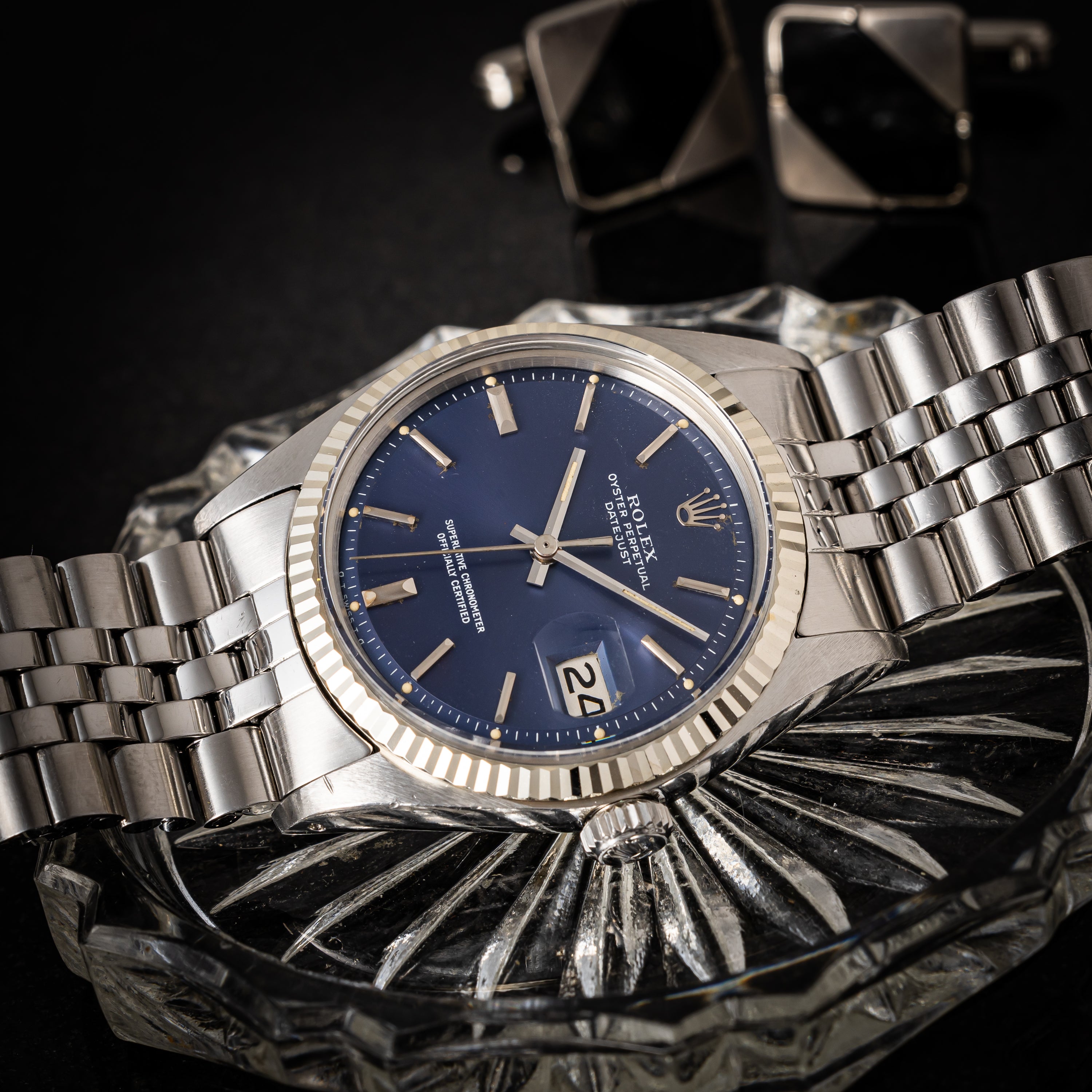 ロレックス デイトジャスト 1972年製 Ref.1601 ブルーダイヤル シグマダイヤル