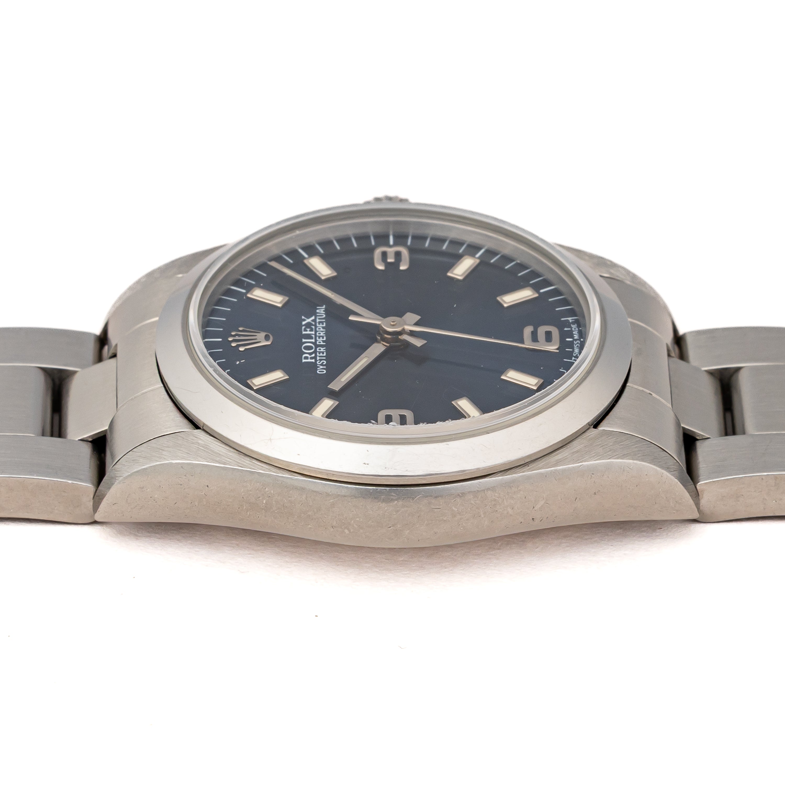 ロレックスオイスターパーペチュアル 1998年製 Ref.67480 ブルー飛びアラビアダイヤル