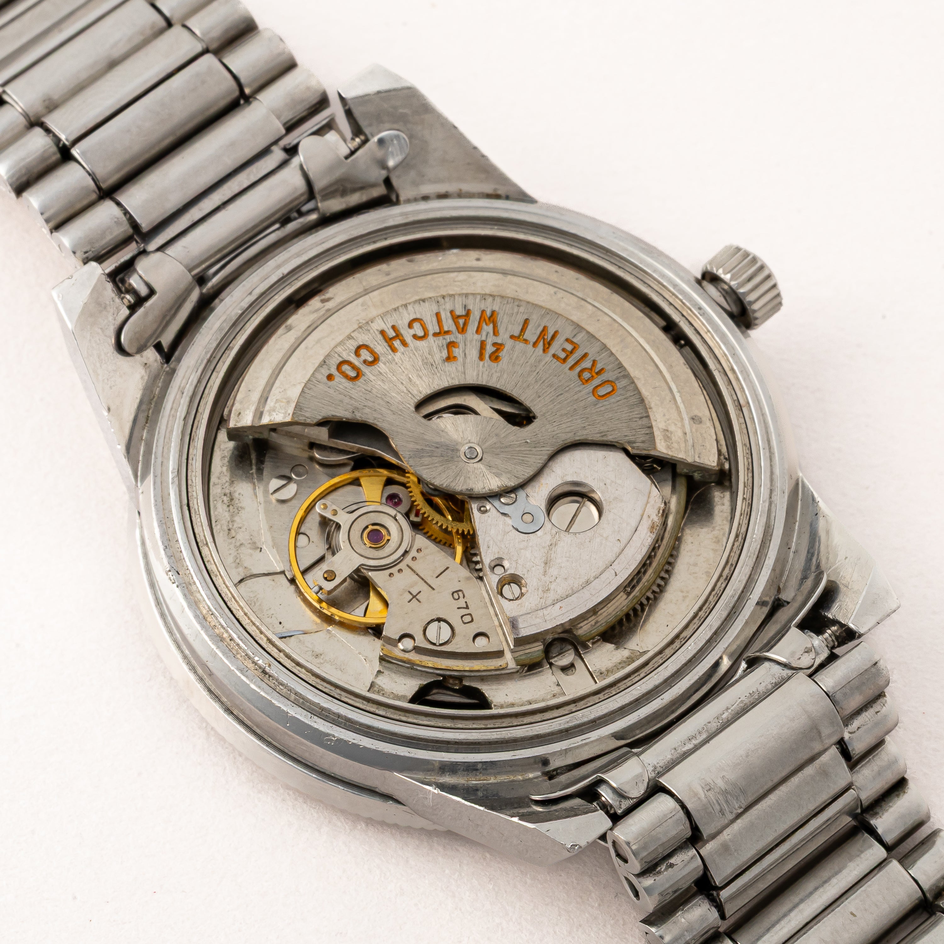 オリエント カレンダーオート 1960年代製 ダイバーズウォッチ ブラックダイヤル アローハンド