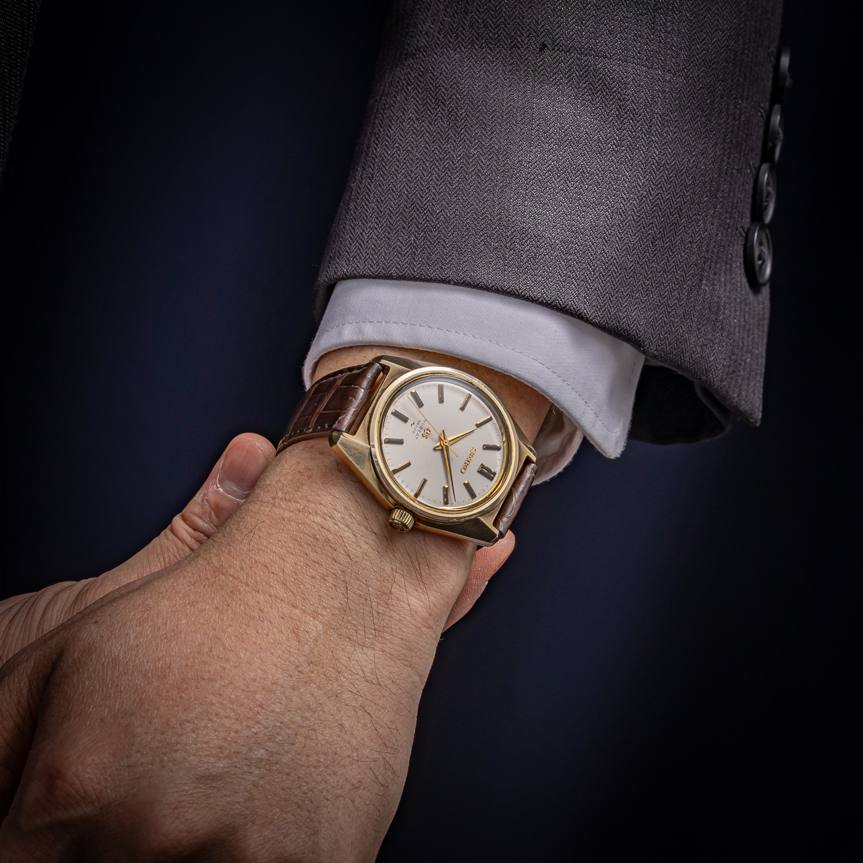 グランドセイコー 1968年製 Ref.4520-8000 CAPゴールド 45GS 10振動 手巻き