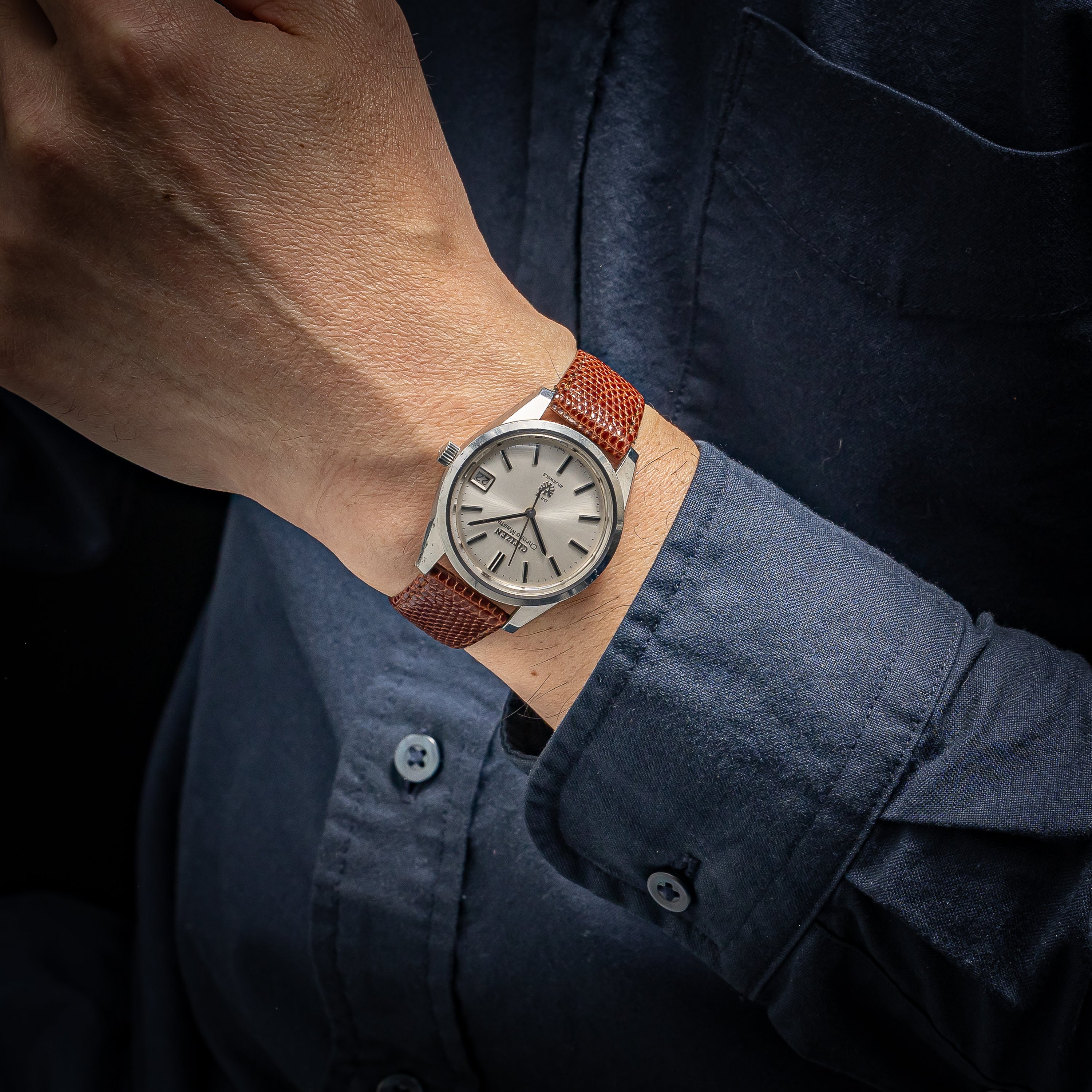 シチズン クロノマスター初期型 手巻き25石 1968年製 Ref.HODS 2901-Y 鷲メダル