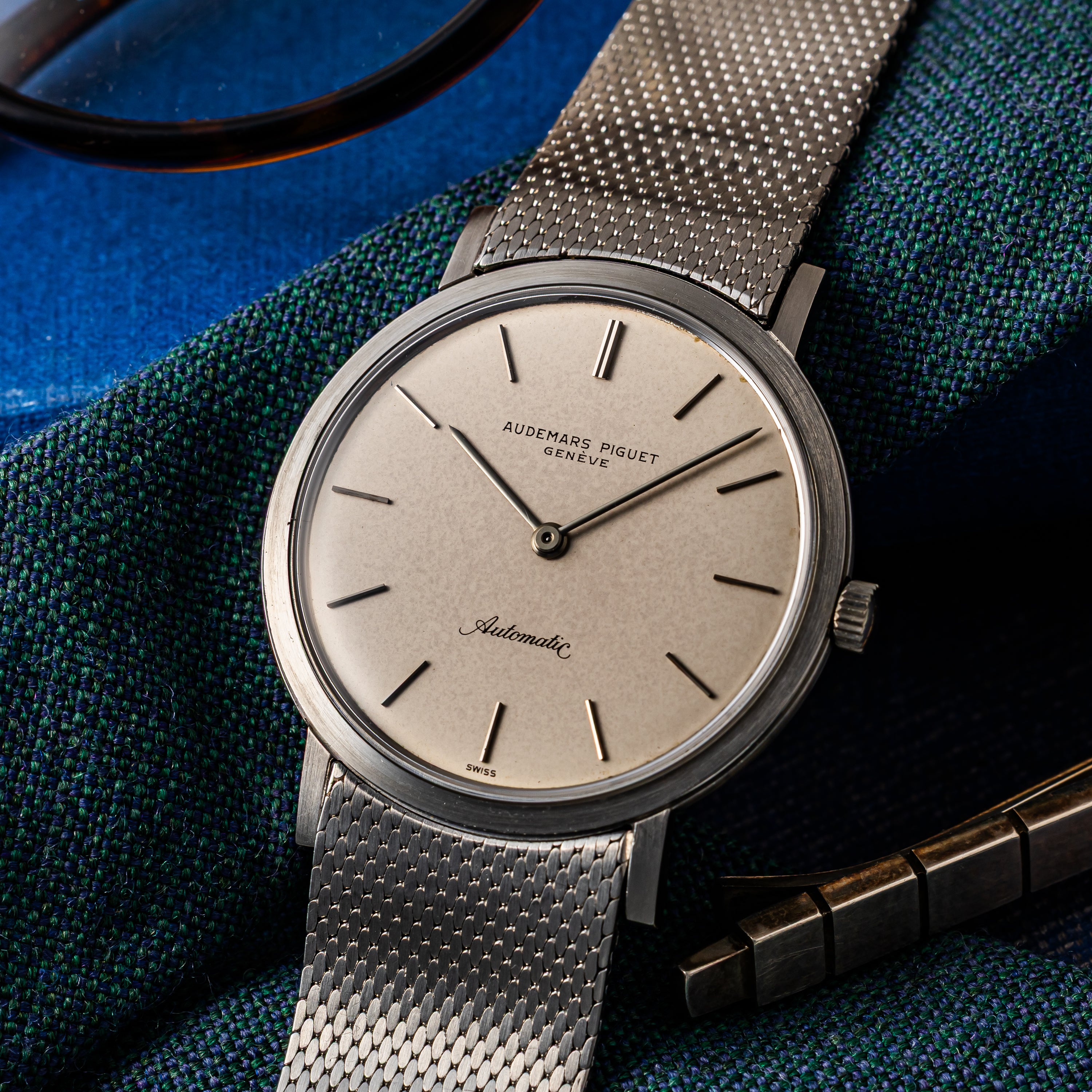 オーデマ・ピゲ エクストラフラット自動巻き ステンレスケース 1970年代製 Cal.K2120 純正ブレス付き