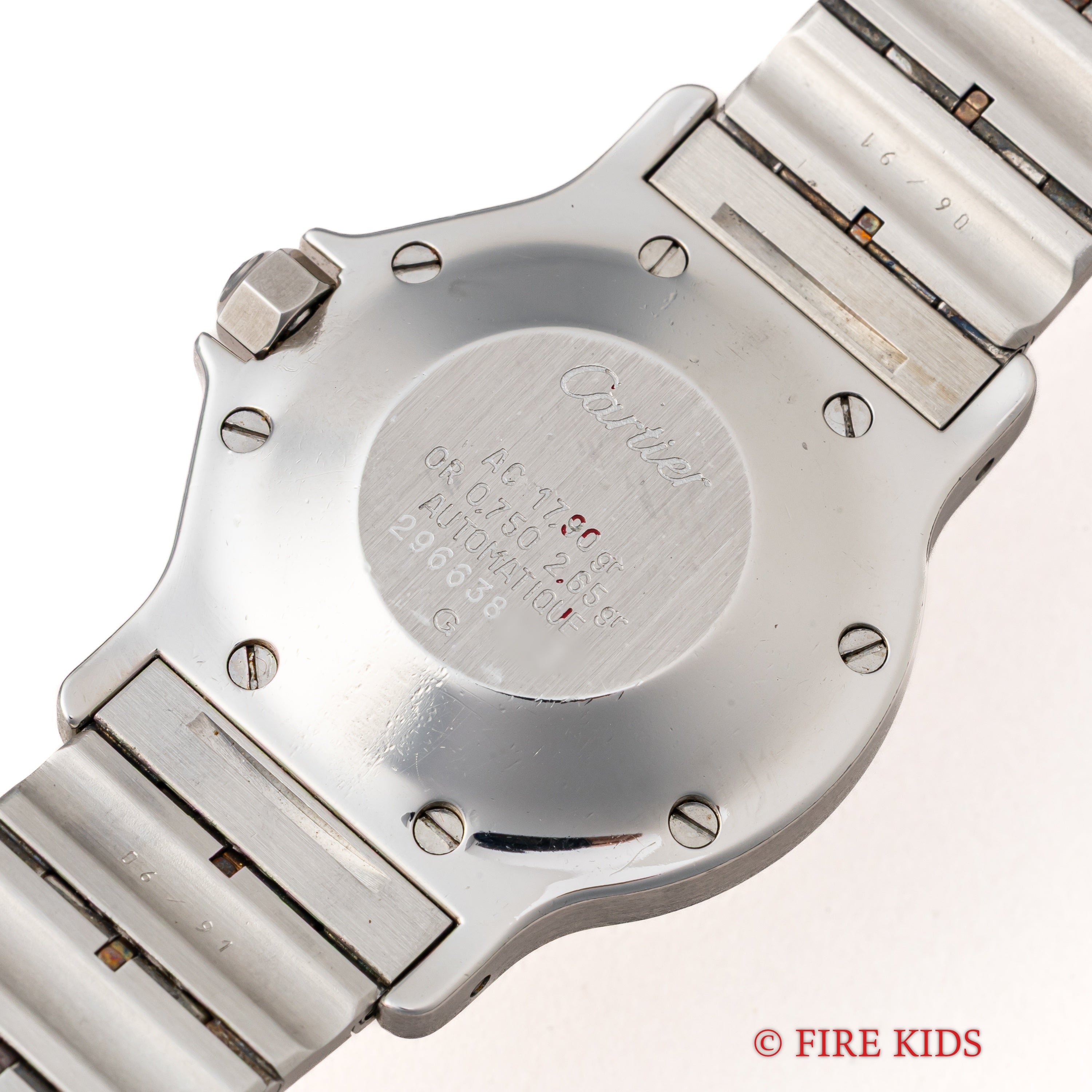 カルティエ サントス オクタゴンLM コンビ ホワイトローマン 1983年/昭和58年ギャラ 自動巻き