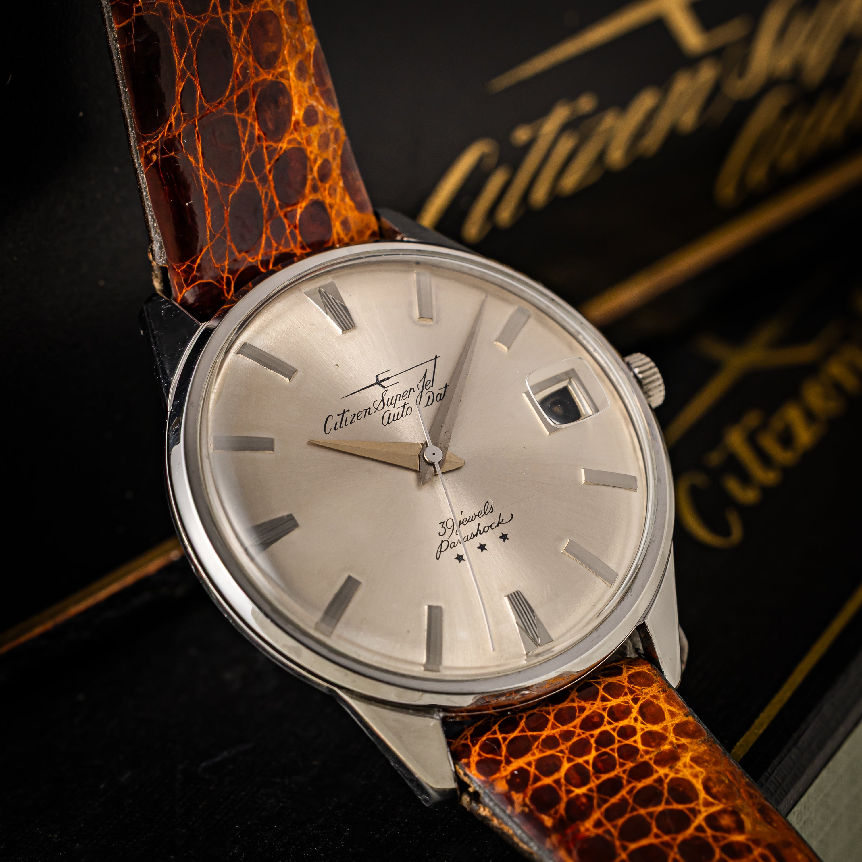 シチズン スーパージェット オートデーター 1963年製 Ref.AD51507051 箱、ギャラ、タグ付き