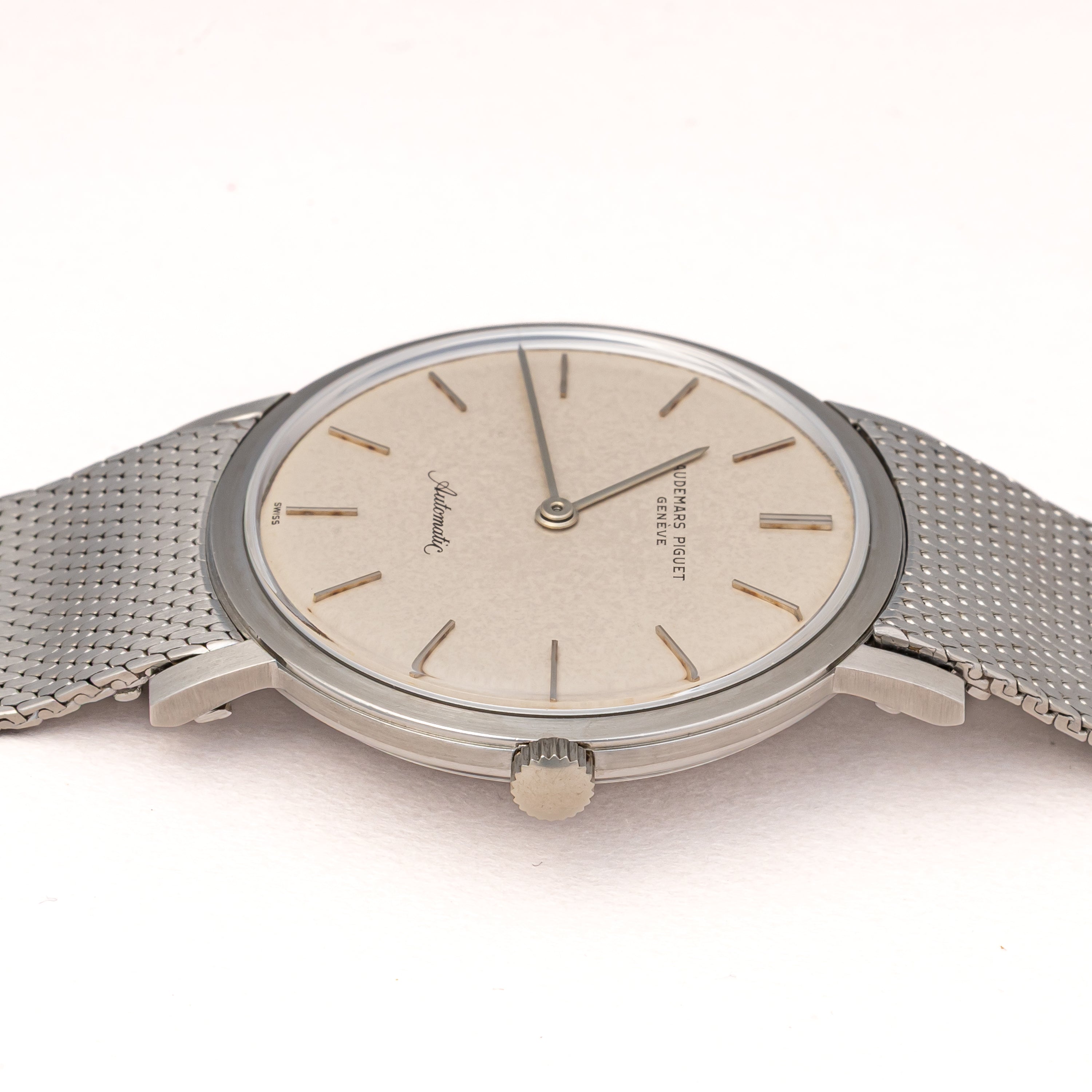 オーデマ・ピゲ エクストラフラット自動巻き ステンレスケース 1970年代製 Cal.K2120 純正ブレス付き