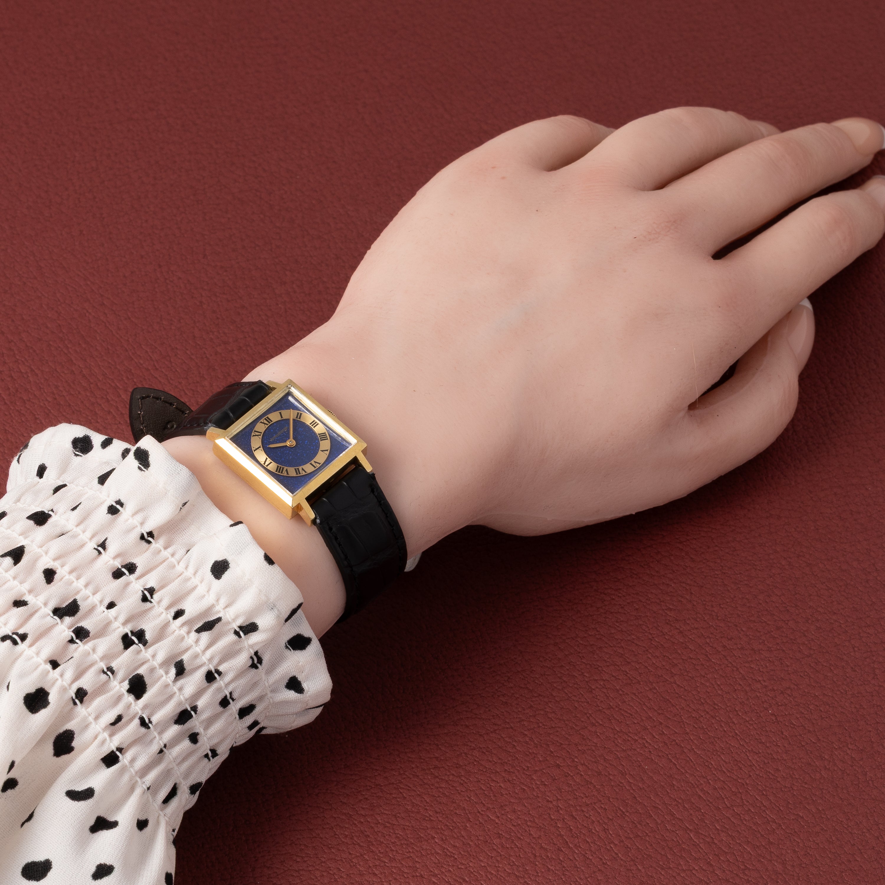 ジャガー・ルクルト 1970年代製 Ref.6003 21 ラピスラズリ ブルー 18KYG