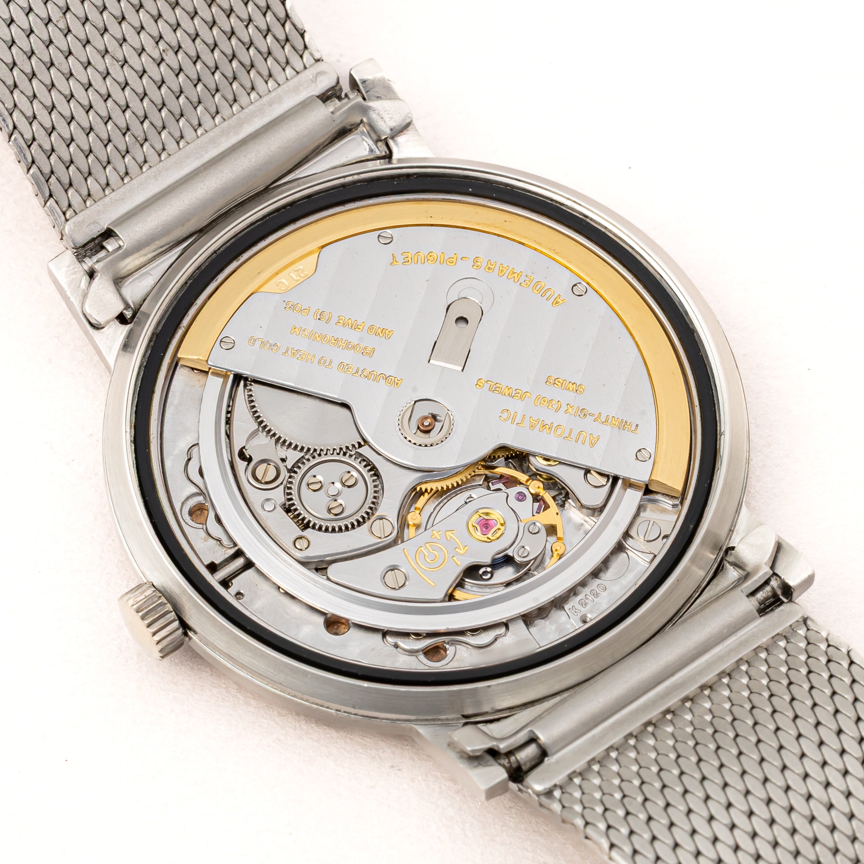 オーデマ・ピゲ エクストラフラット自動巻き ステンレスケース 1970年代製 Cal.K2120 純正ブレス付き