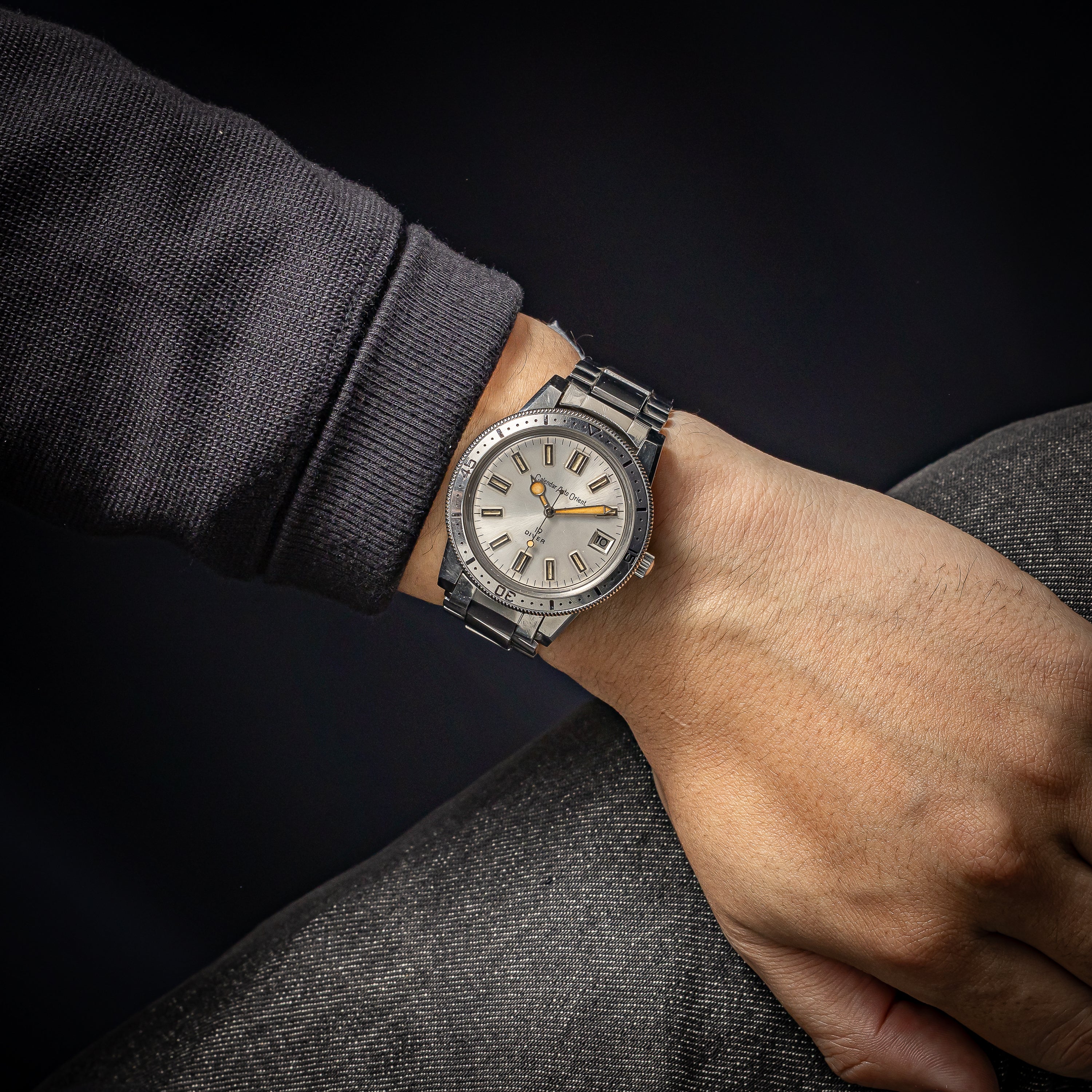 オリエント カレンダーオート ダイバーズウォッチ 1960年代製 21石