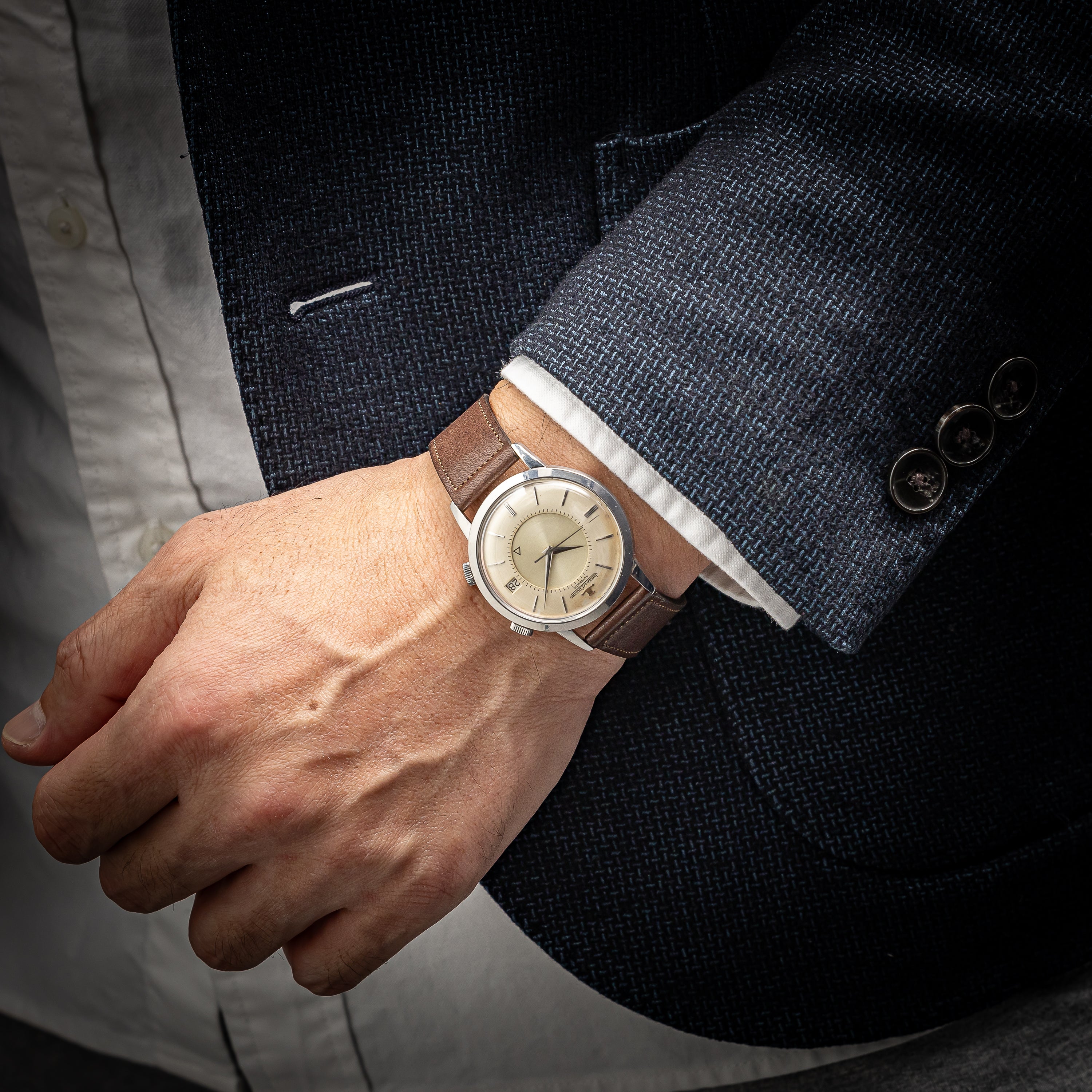 ジャガー・ルクルト メモボックス 1960年代製 自動巻き ステンレスケース