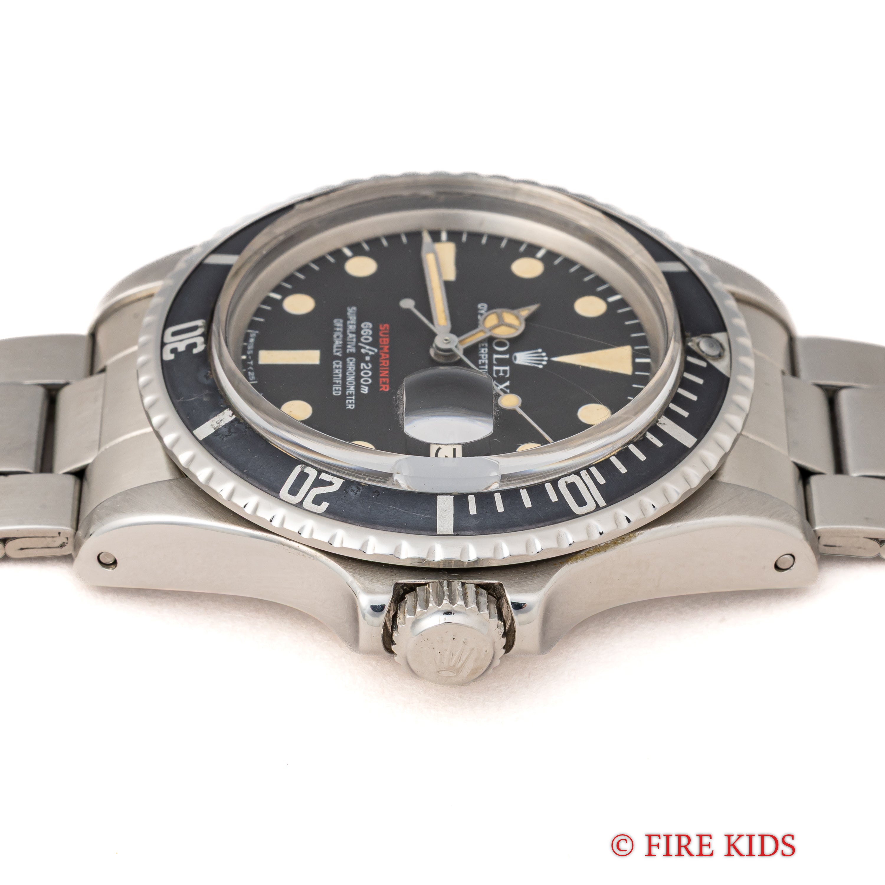 ロレックス サブマリーナ 赤サブ 1970年製(昭和45年製) Ref.1680 マーク4ダイヤル オリジナルブレス