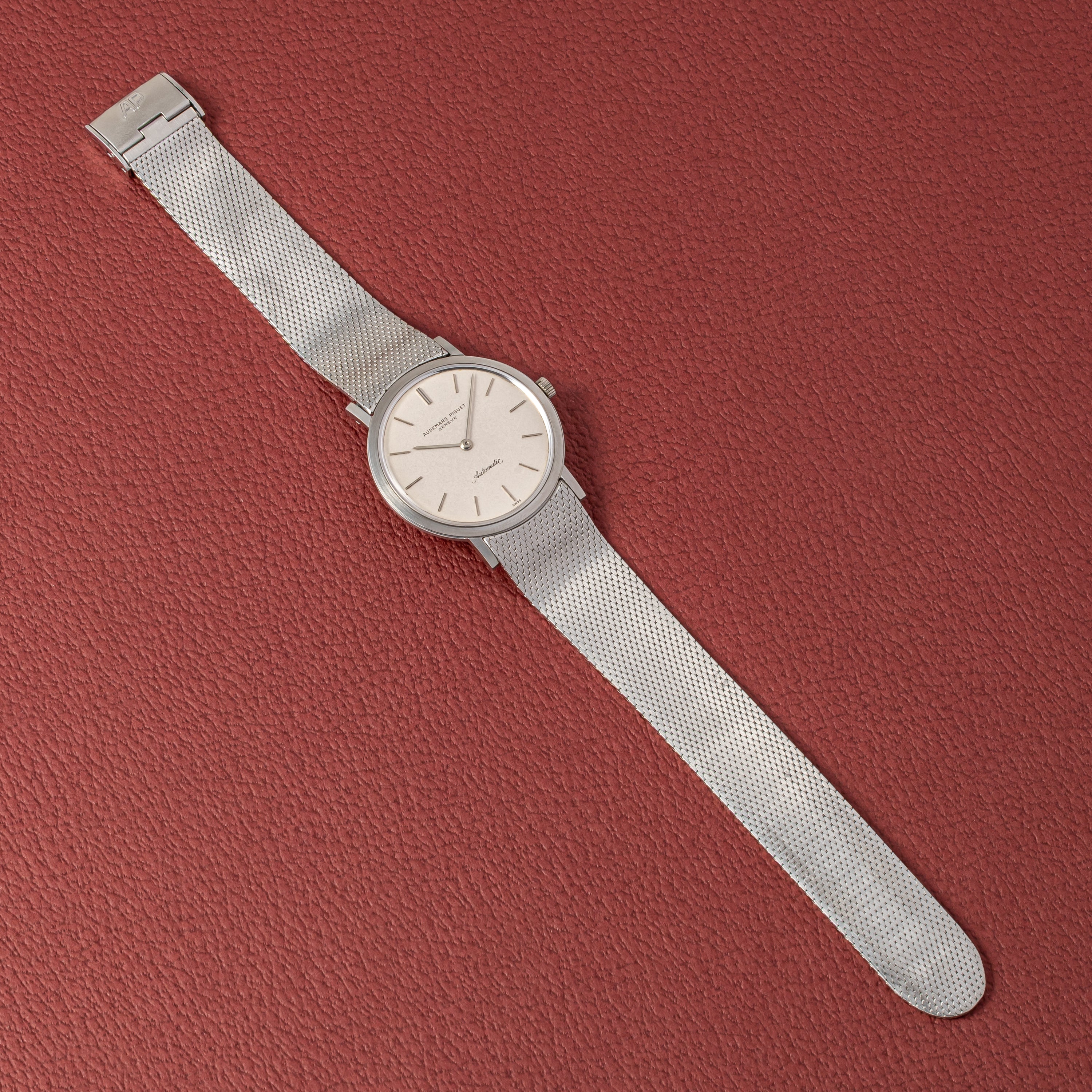 オーデマ・ピゲ エクストラフラット自動巻き ステンレスケース 1970年代製 Cal.K2120 純正ブレス付き