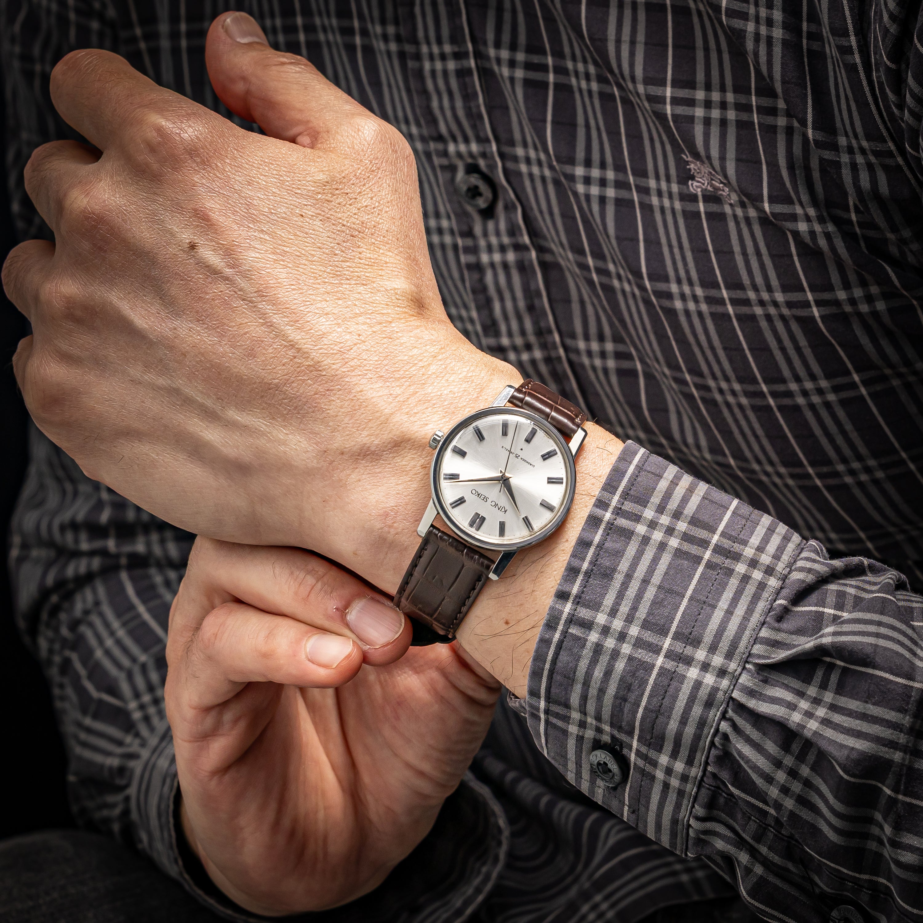 キングセイコー ファーストモデル 1962年製 Ref.J14102E KS ステンレスケース 手巻き ADダイヤル