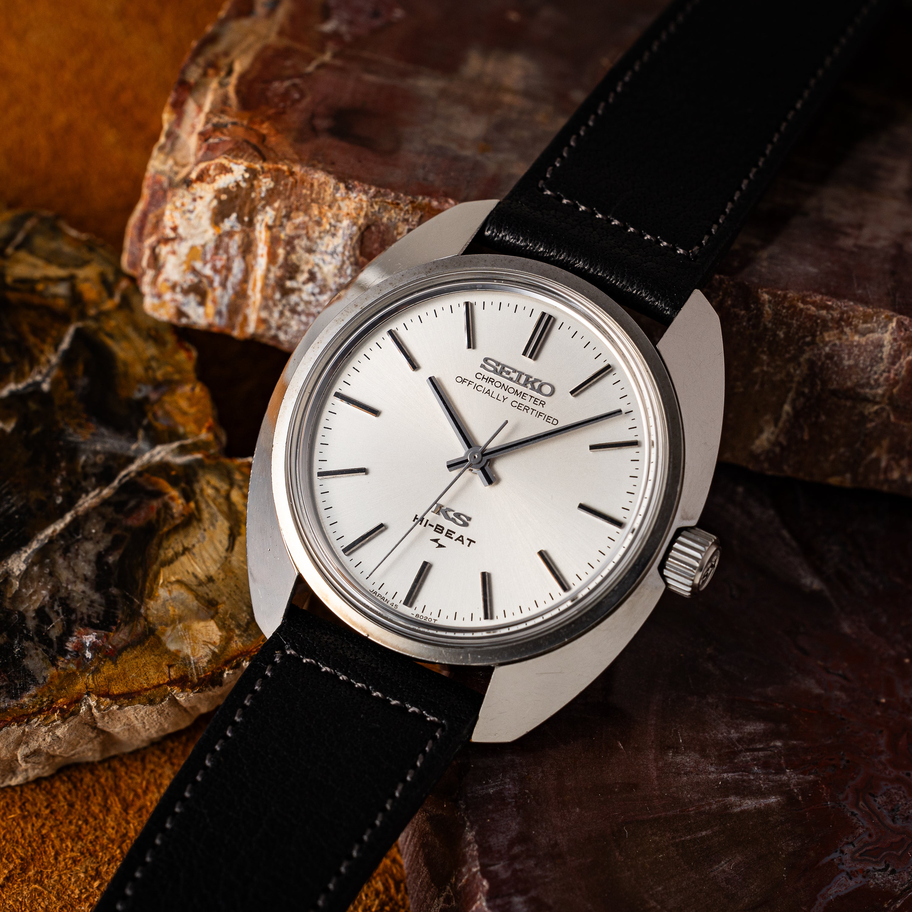 キングセイコー クロノメーター 1970年製 Ref.45-8010 ハイビート シルバーダイヤル