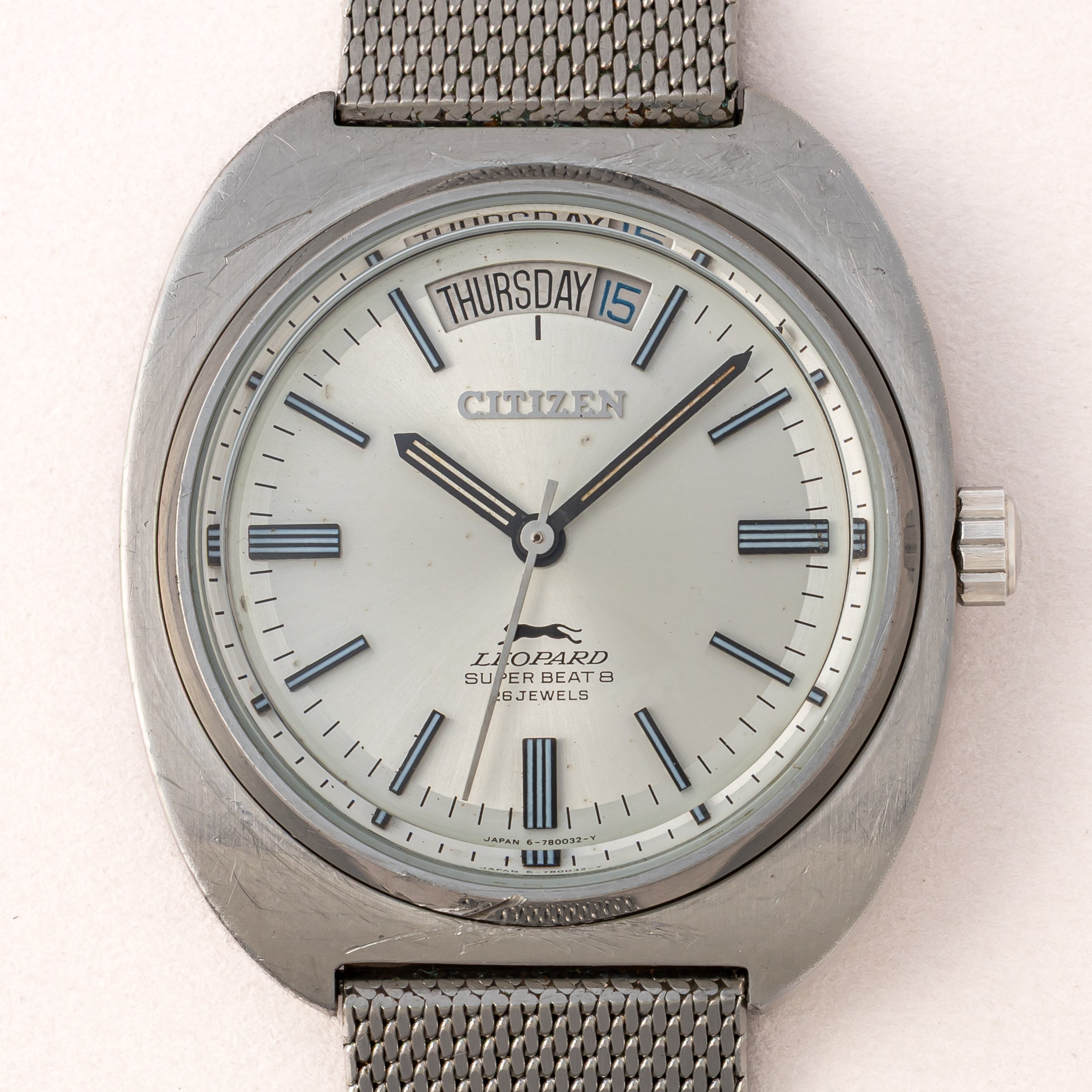 シチズン レオパール スーパービート8 1970年製/昭和45年製 Ref.4-780043-K 8振動自動巻き 純正ブレス