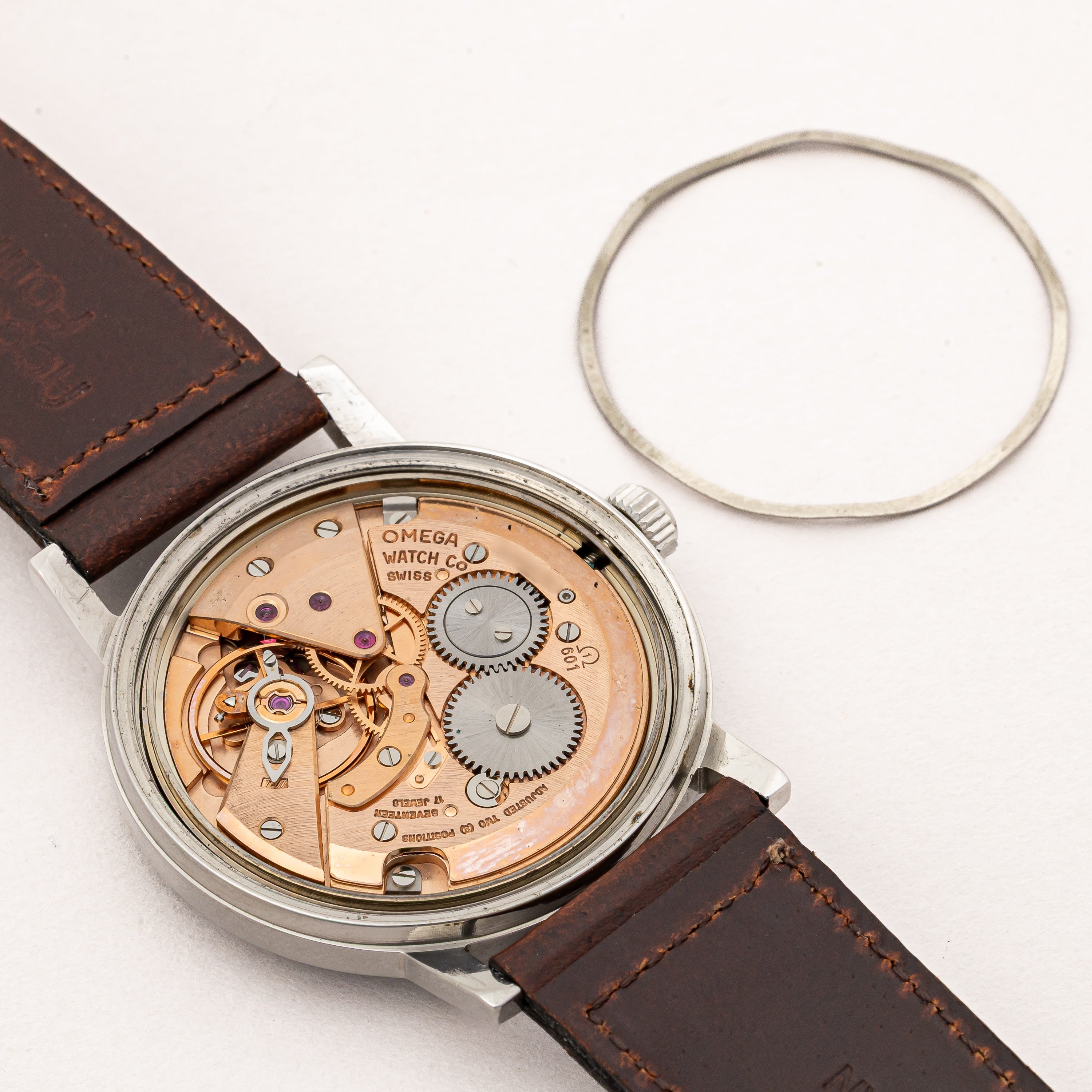 オメガ ジュネーブ Ref.135.070 1969年製 ブルー Cal.601 手巻き