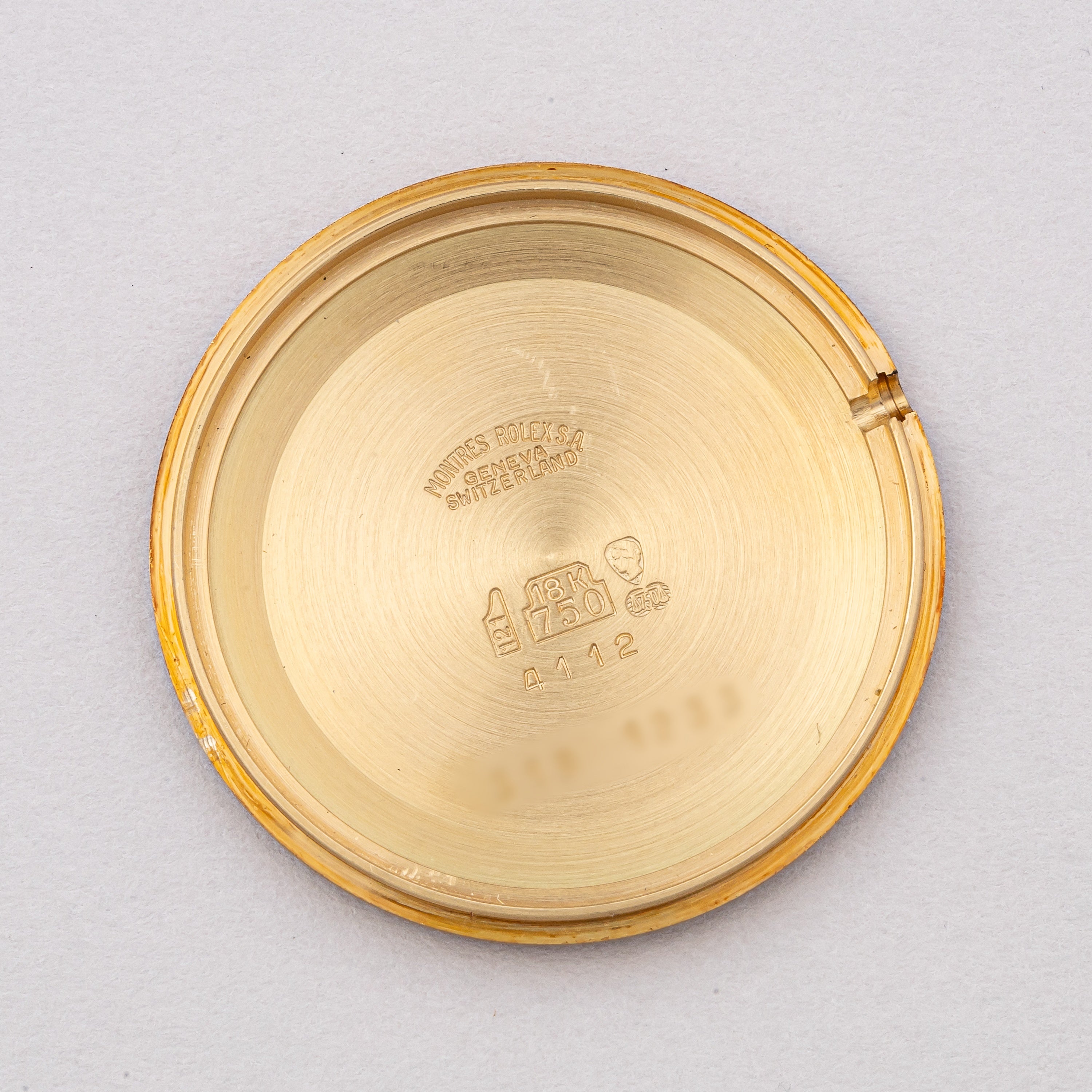 ロレックス チェリーニ ラウンドケース 1990年~1991年製 Ref.4112 18金イエローゴールド 箱、ポーチ付き