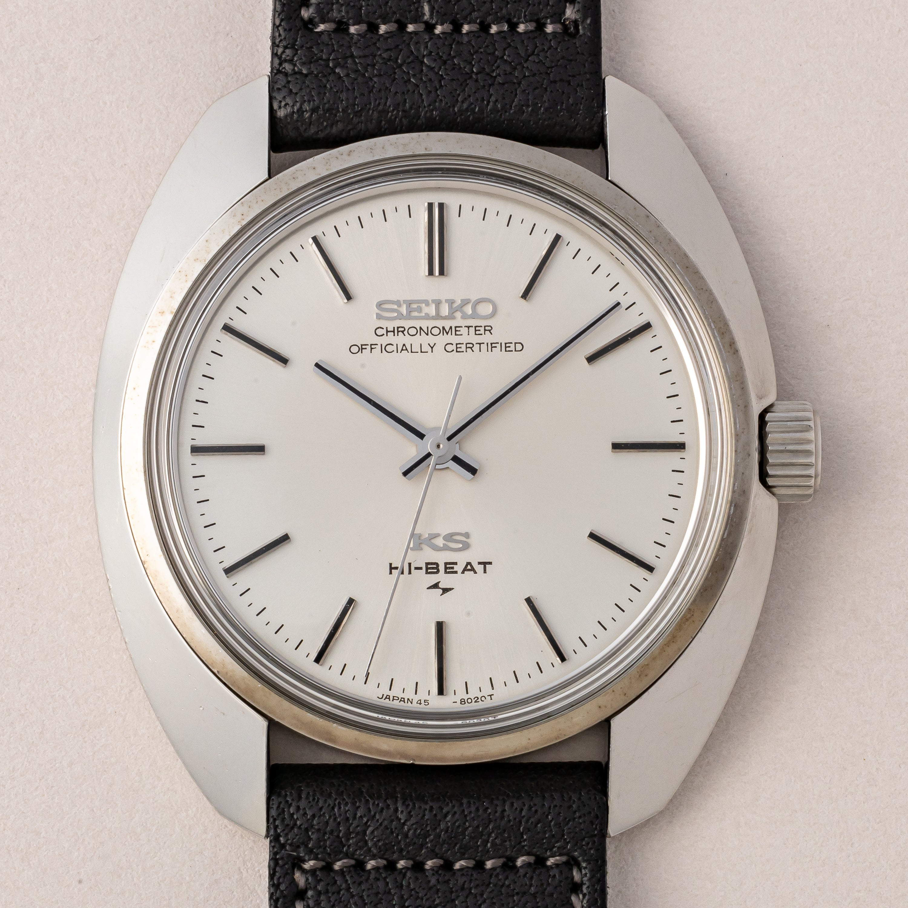 キングセイコー クロノメーター 1970年製 Ref.45-8010 ハイビート シルバーダイヤル