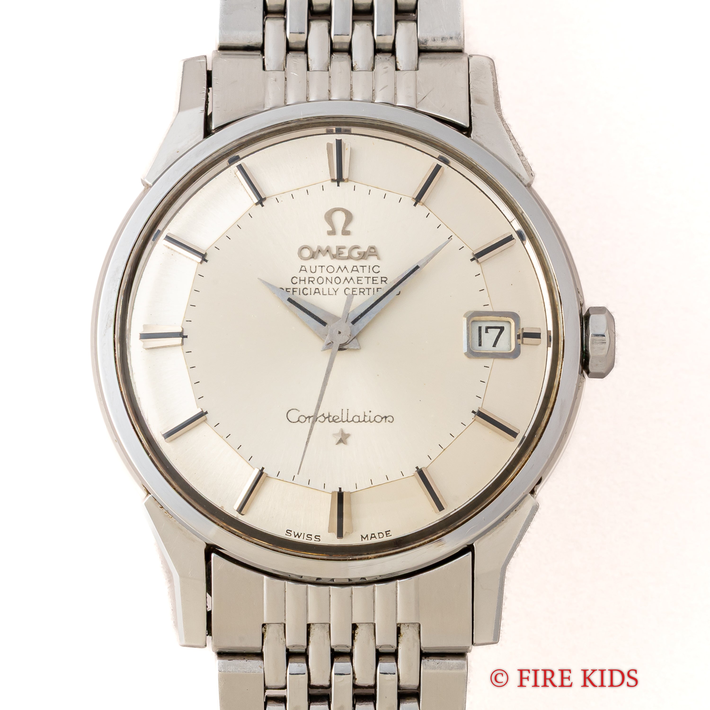 オメガ コンステレーション 12角 1966年製 パイパンダイヤル 自動巻クロノメーター Cal.564 純正ステンレスブレス