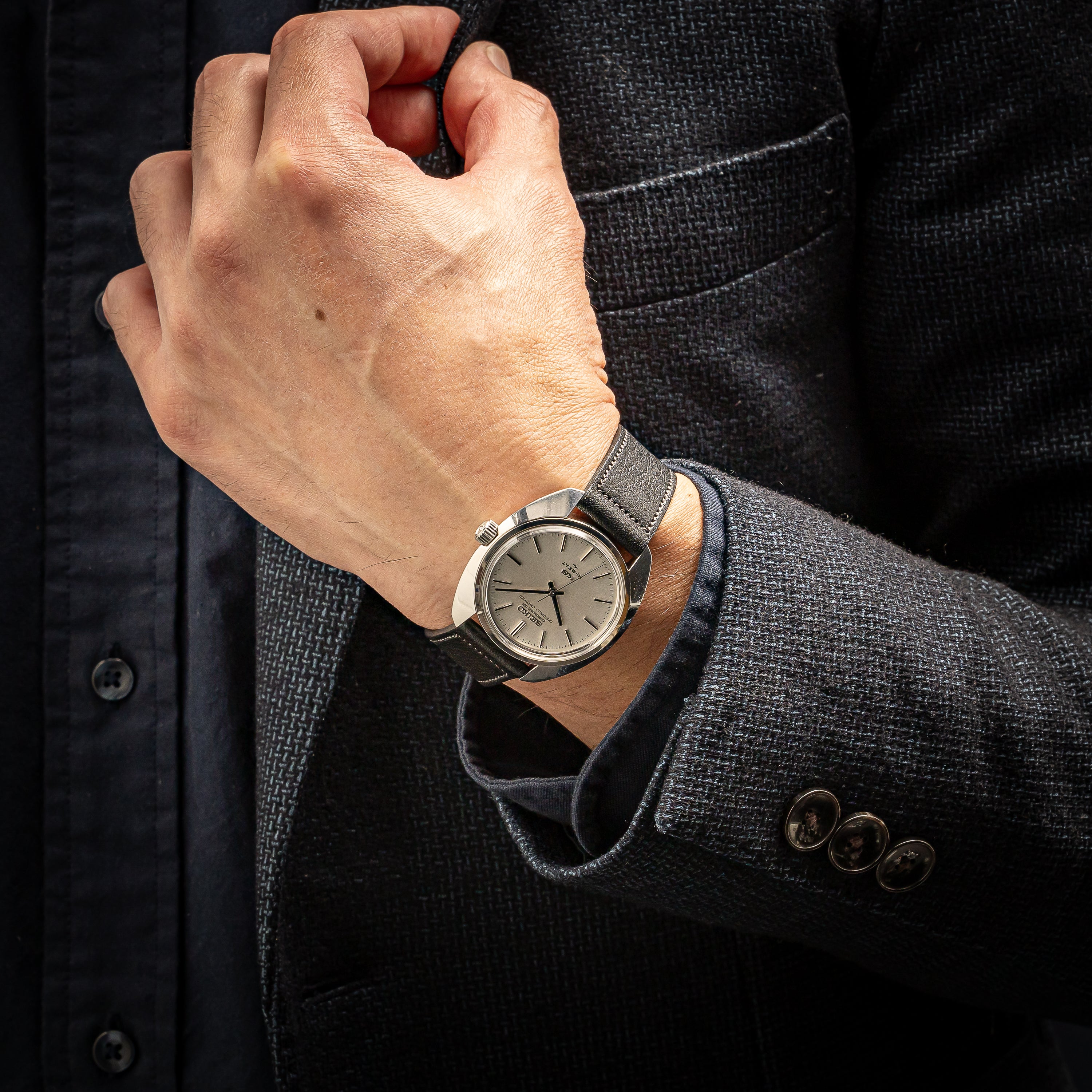 キングセイコー クロノメーター 1970年製 Ref.45-8010 ハイビート シルバーダイヤル