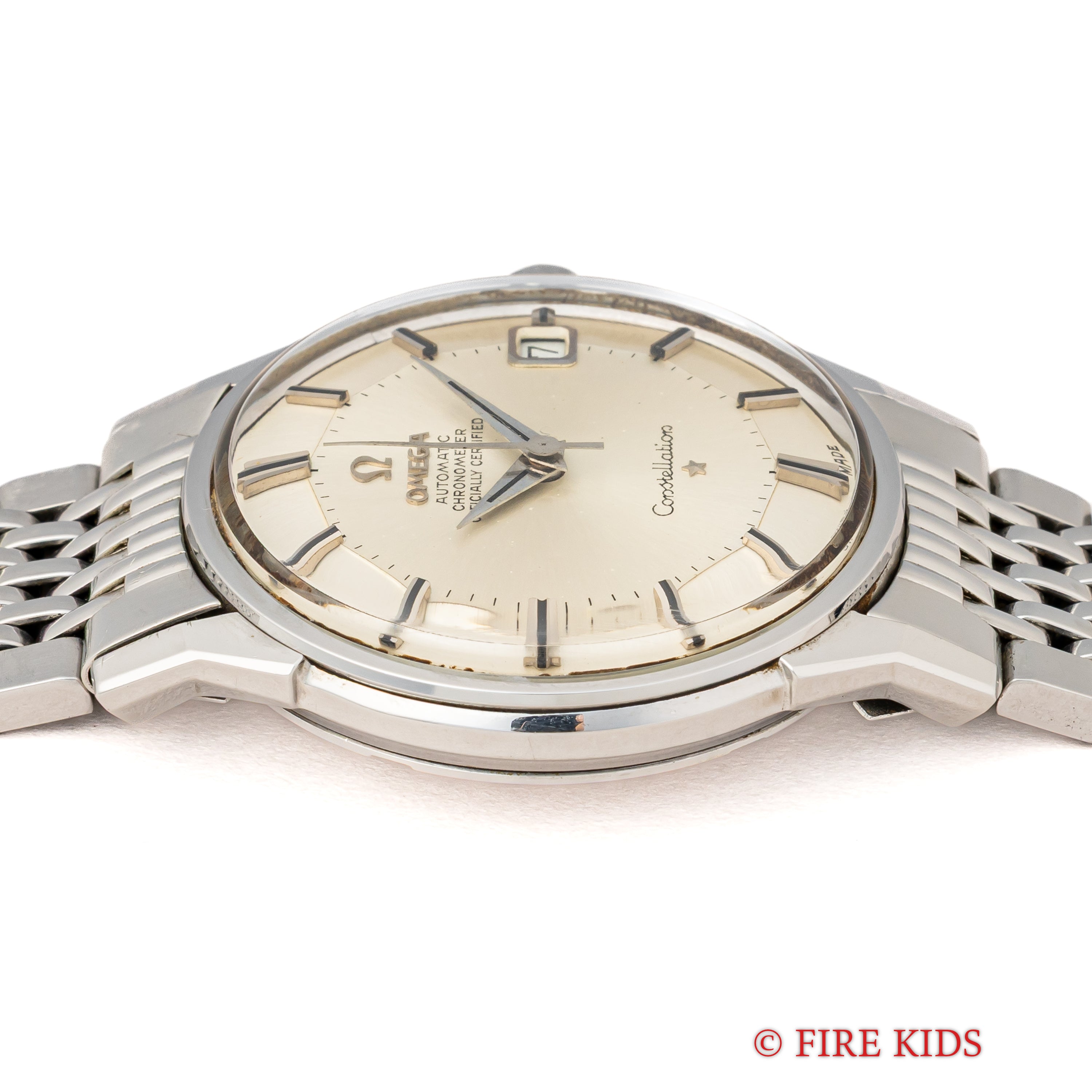 オメガ コンステレーション 12角 1966年製 パイパンダイヤル 自動巻クロノメーター Cal.564 純正ステンレスブレス