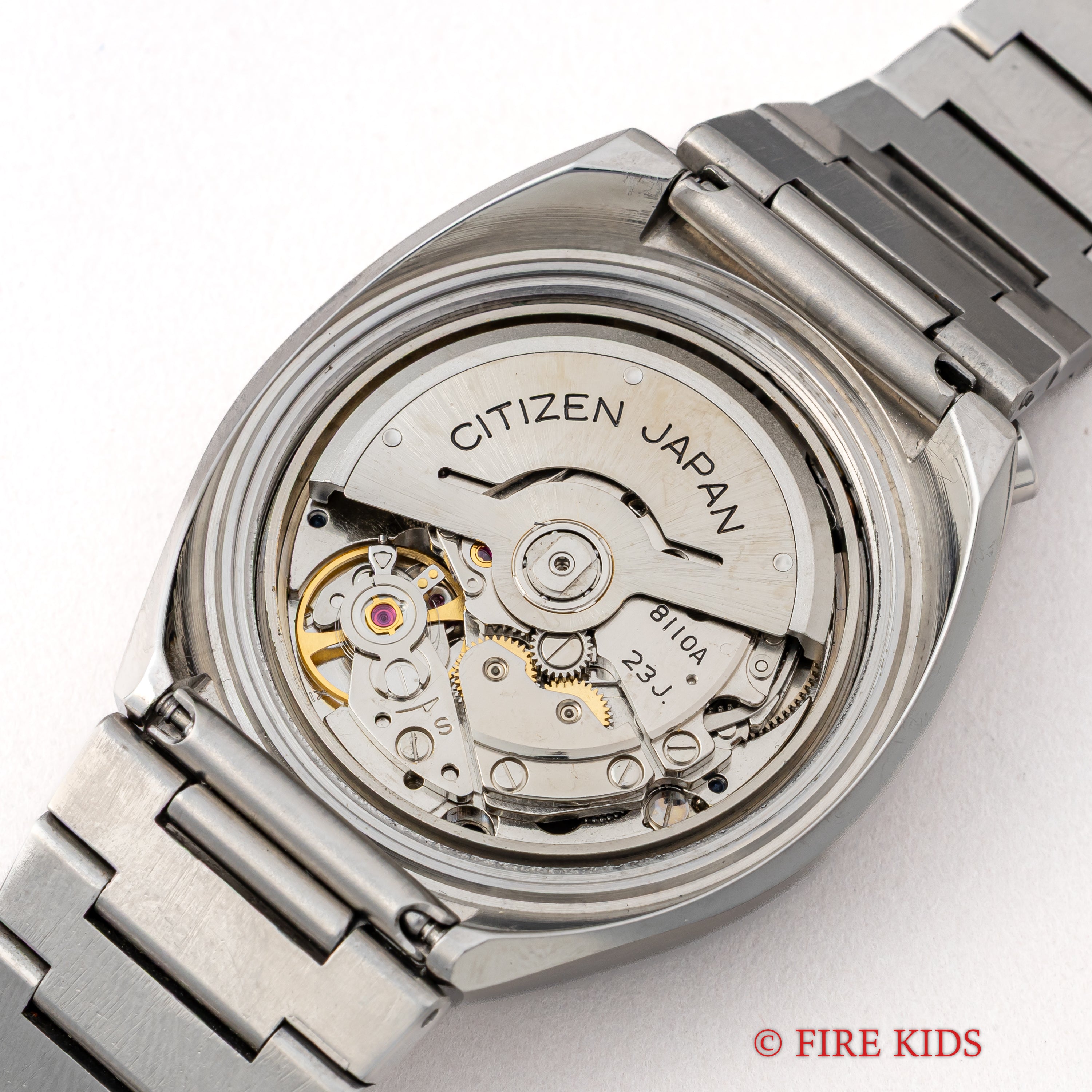 シチズン ツノクロノ チャレンジタイマー 1973年製 ダークブルーダイヤル 自動巻きクロノグラフ 純正ブレス