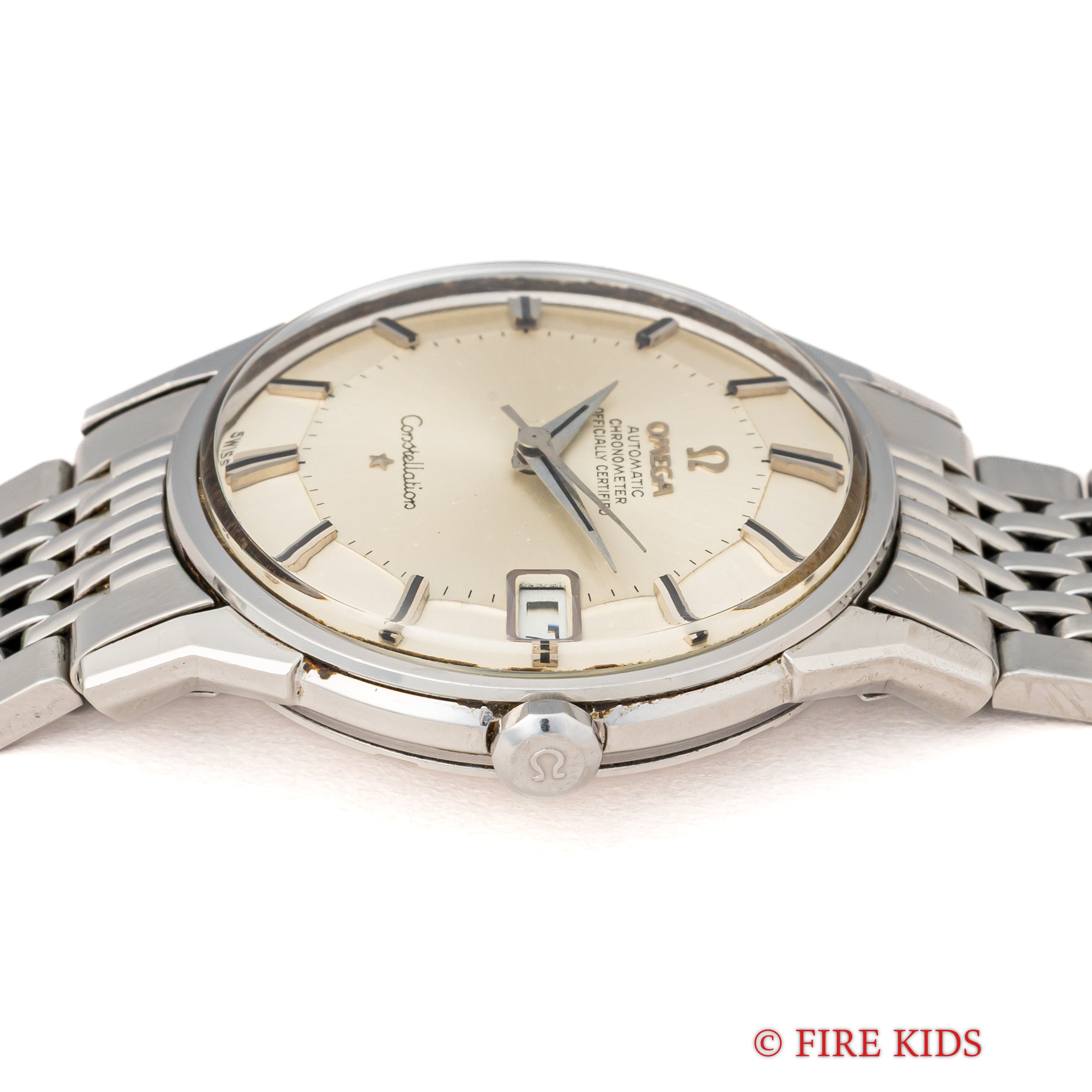 オメガ コンステレーション 12角 1966年製 パイパンダイヤル 自動巻クロノメーター Cal.564 純正ステンレスブレス