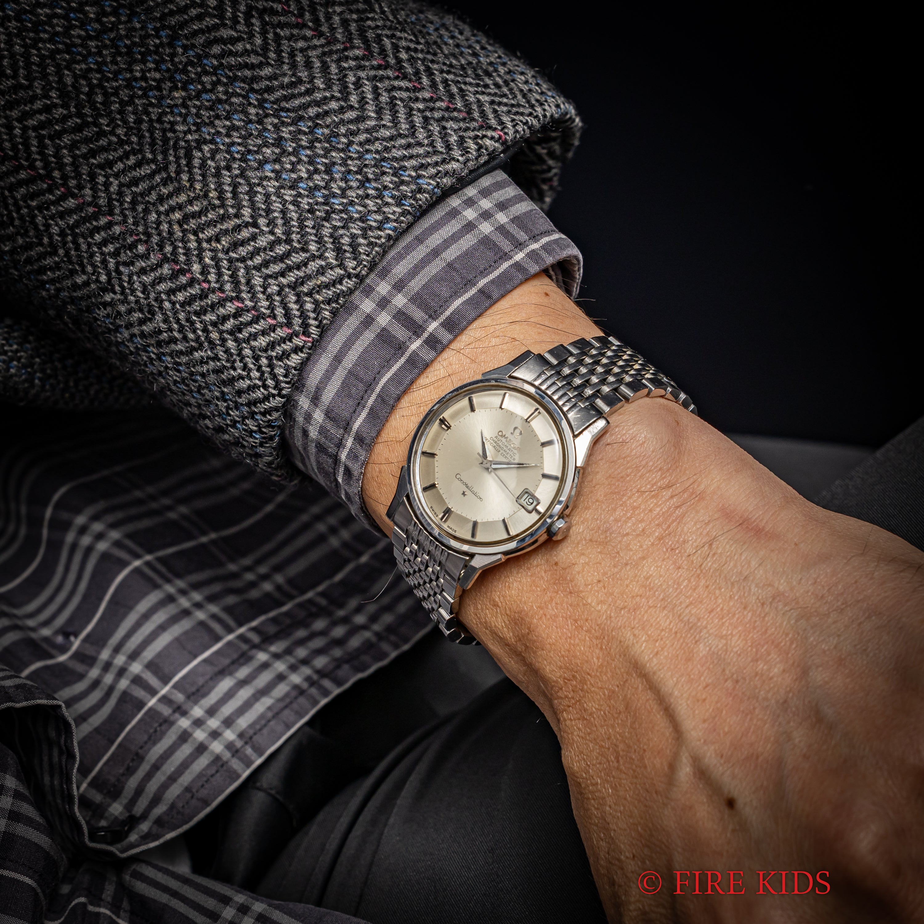 オメガ コンステレーション 12角 1966年製 パイパンダイヤル 自動巻クロノメーター Cal.564 純正ステンレスブレス