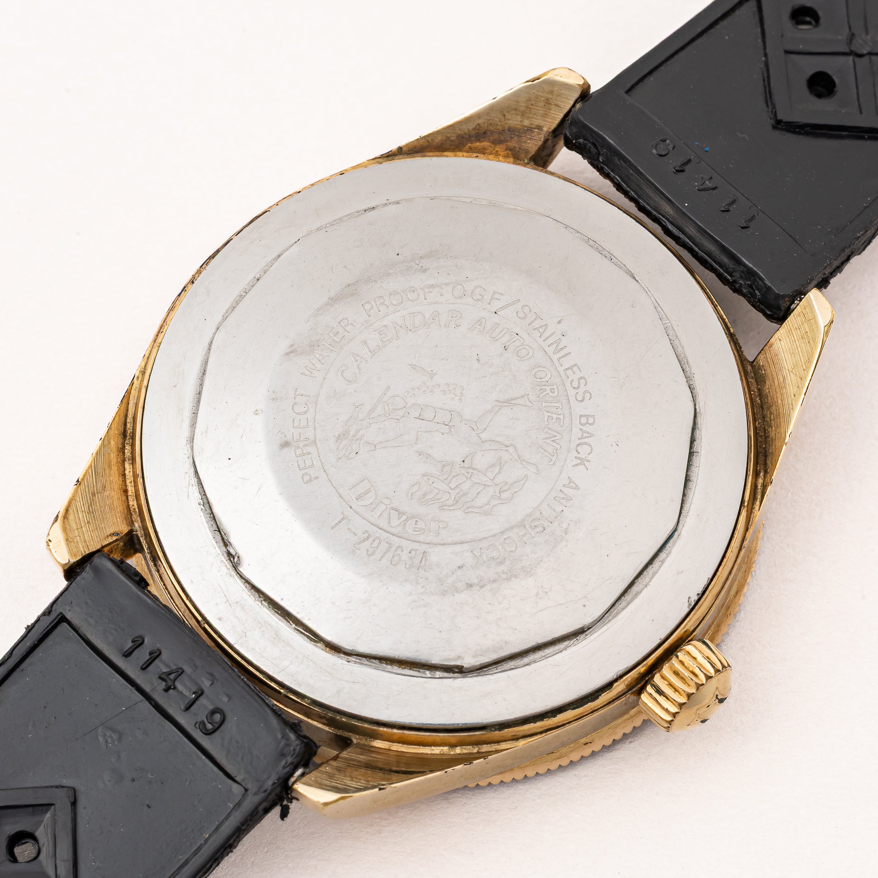 オリエント 21ダイバー ブラックダイヤル 1960年代製 金張りケース 自動巻 カレンダーオートオリエント