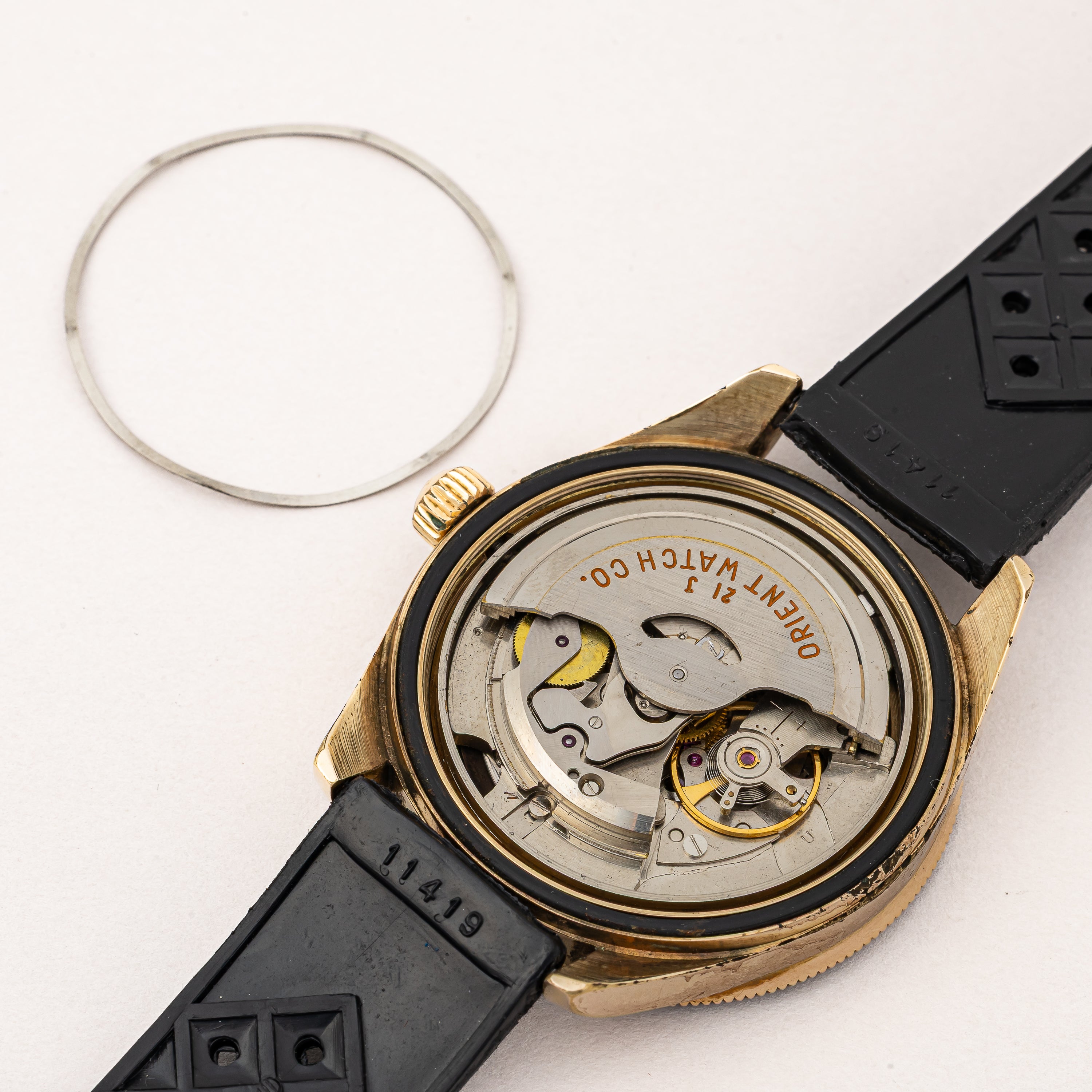 オリエント 21ダイバー ブラックダイヤル 1960年代製 金張りケース 自動巻 カレンダーオートオリエント