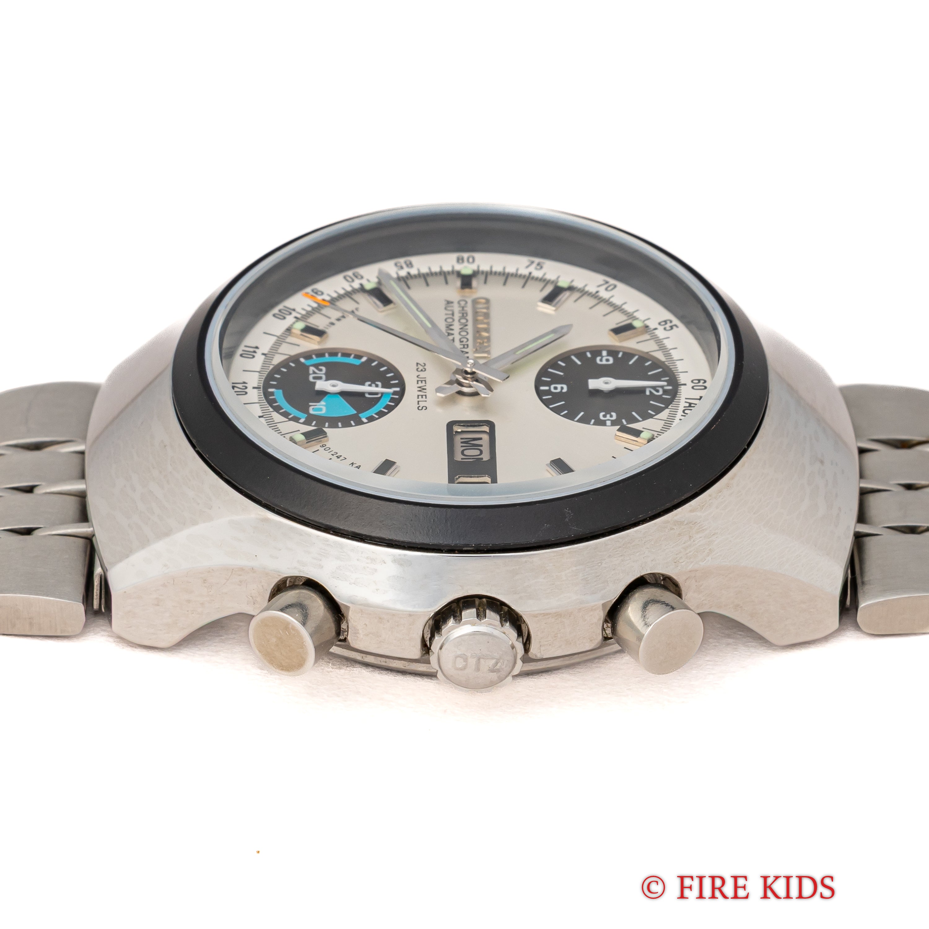 シチズン チャレンジタイマー 1976年製 自動巻きクロノグラフ 純正ブレス タグ付き