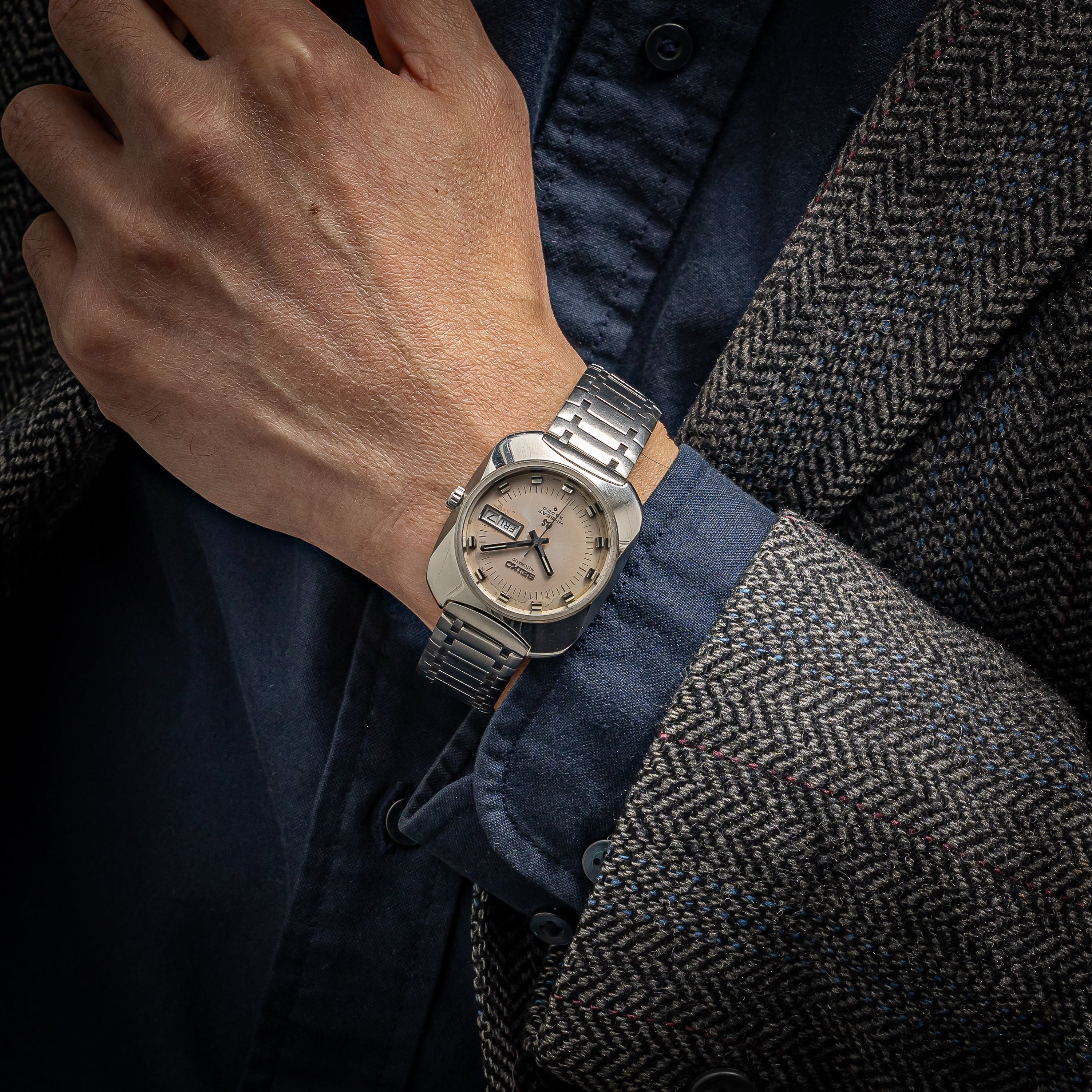 グランドセイコー 座布団ケース 1969年製 Ref.6146-8020 61GS 10振動 純正ブレス付き