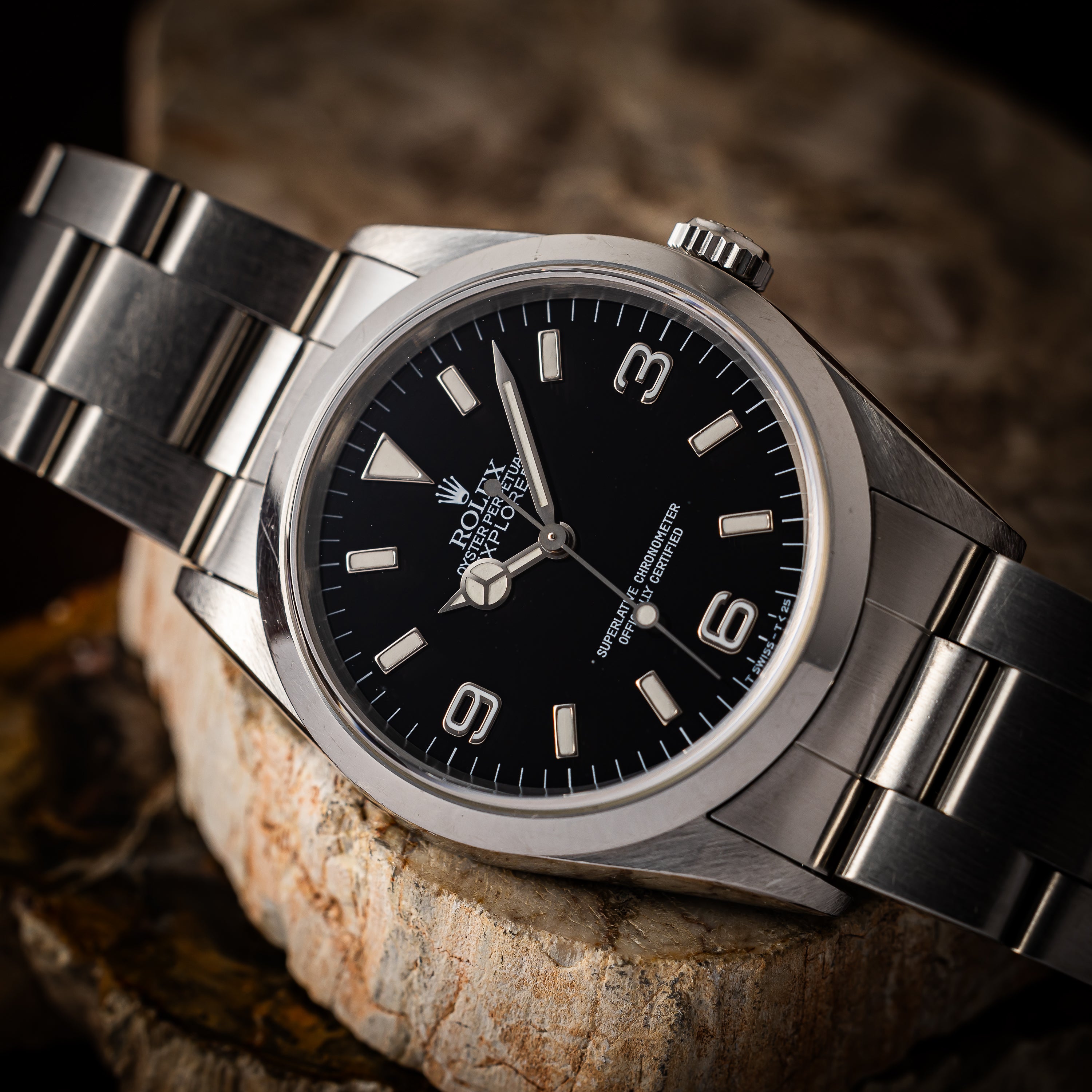 ロレックス エクスプローラー Ref.14270 シングルバックル 1996年製 トリチウム夜光