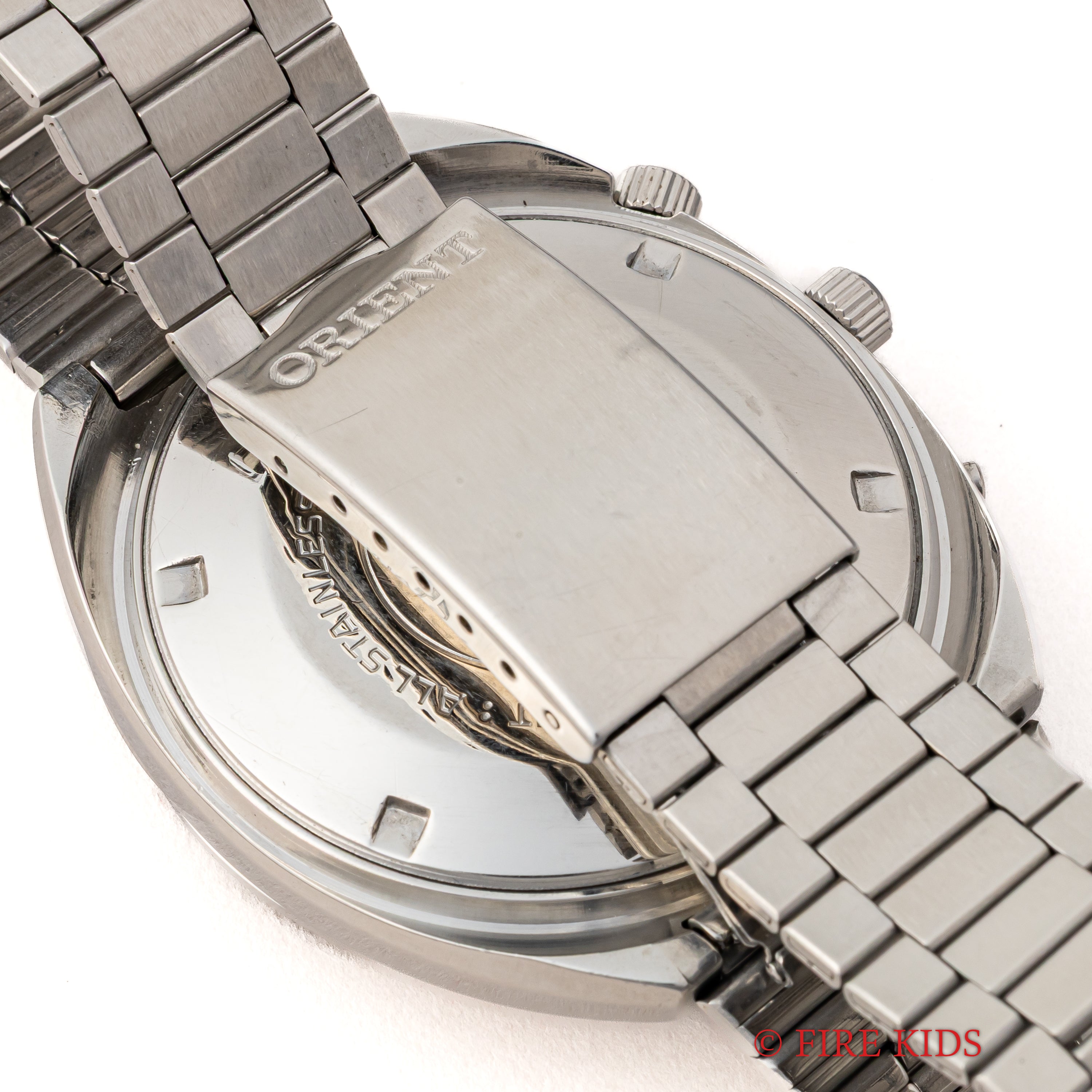 オリエント 万年カレンダー 1970年代 自動巻きブルーグラデーションダイヤル