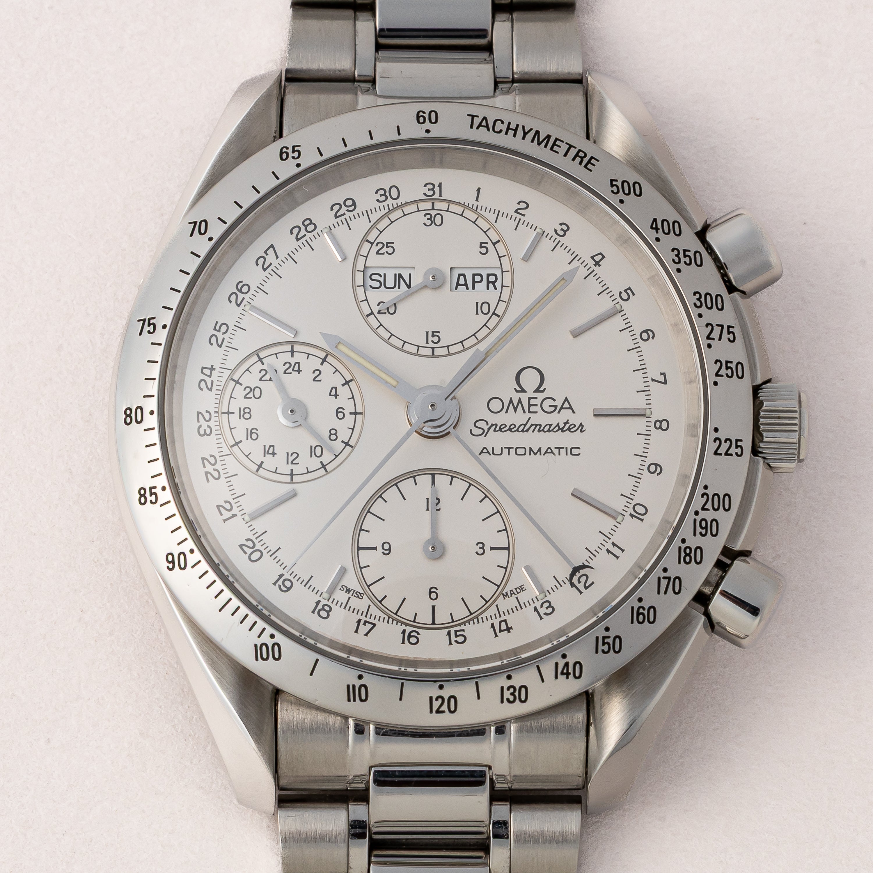 オメガ スピードマスター トリプルカレンダークロノグラフ 1998年製 自動巻 ギャラ付き