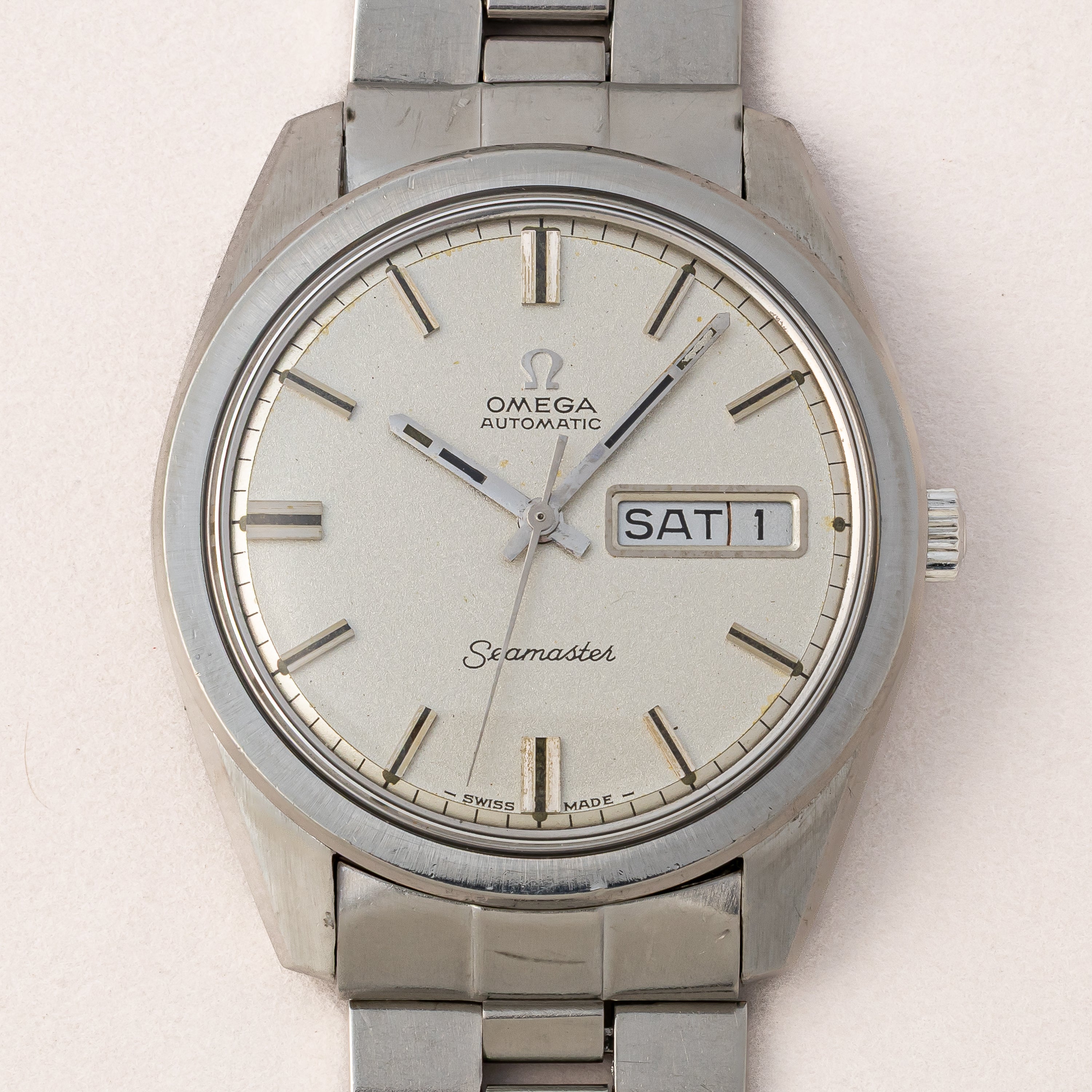 オメガ シーマスター 1969年製 デイデイト自動巻き Cal.750 純正ブレス付き