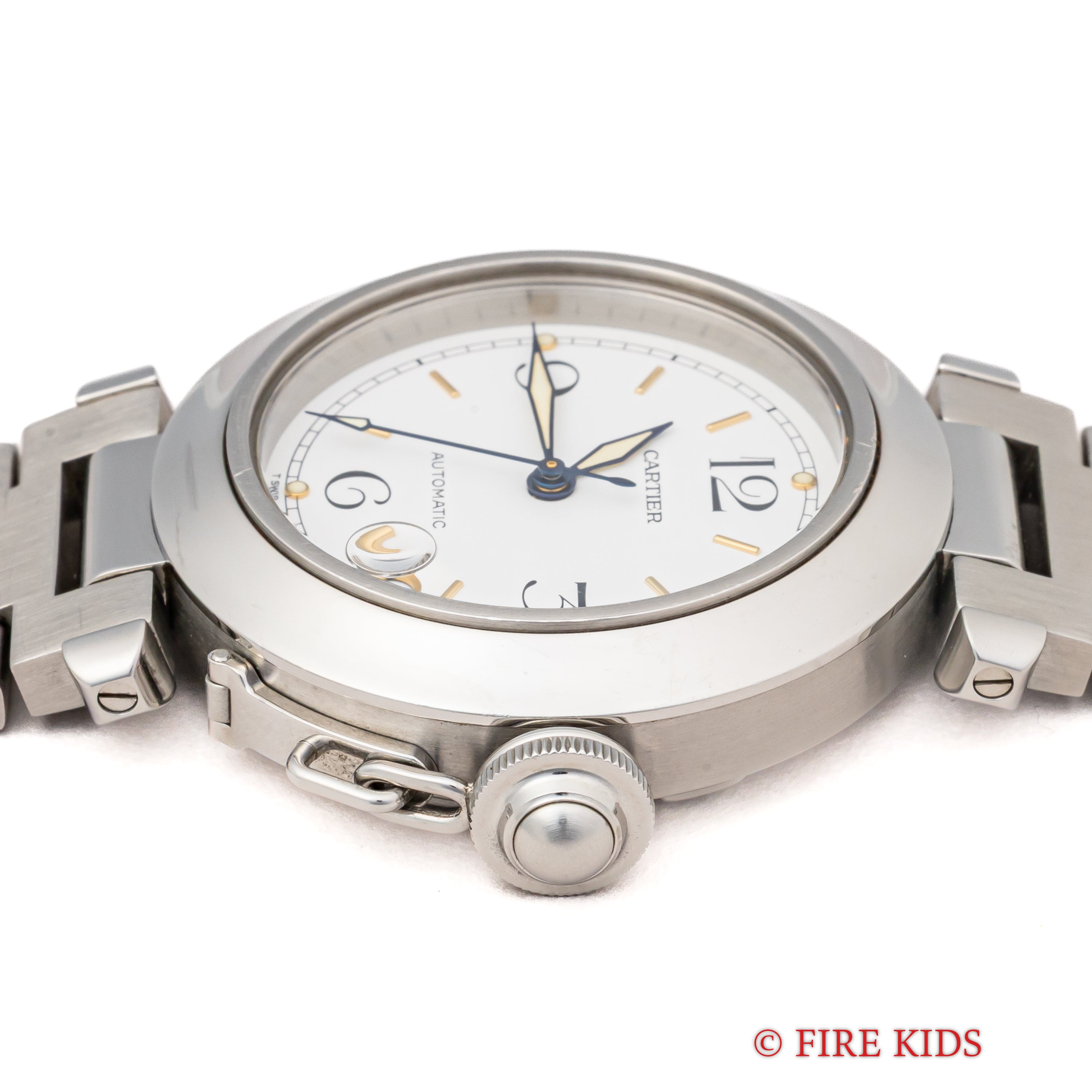 カルティエ パシャC 1990年代製 Ref.2324 ホワイトダイヤル トリチウム夜光 箱付き