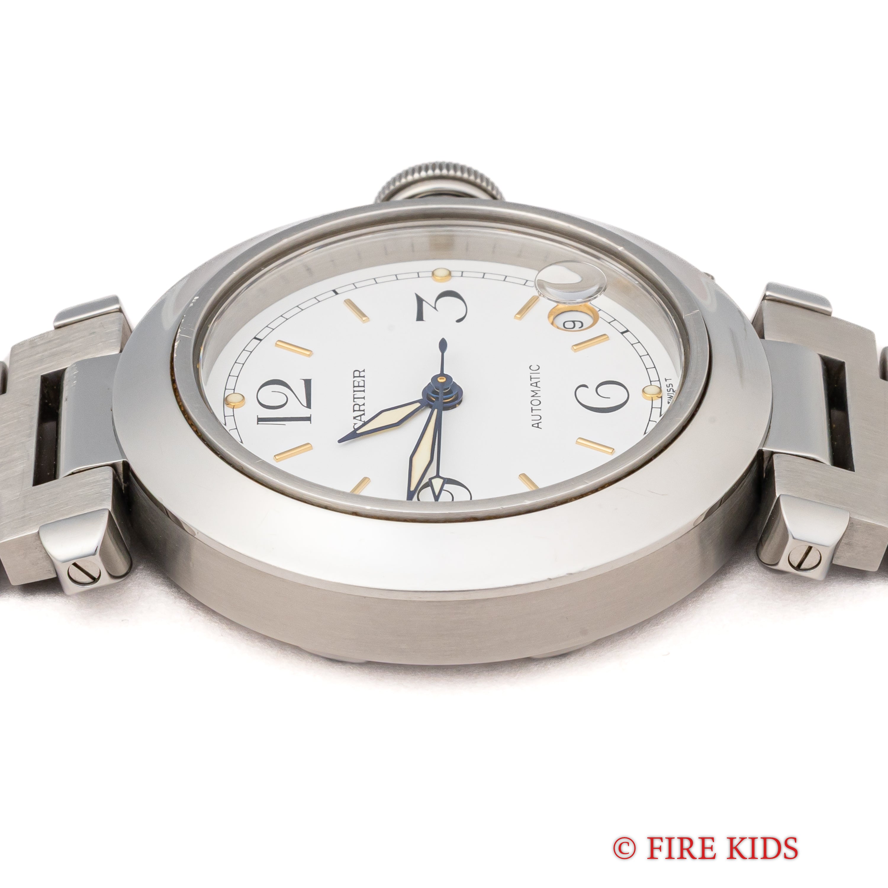 カルティエ パシャC 1990年代製 Ref.2324 ホワイトダイヤル トリチウム夜光 箱付き