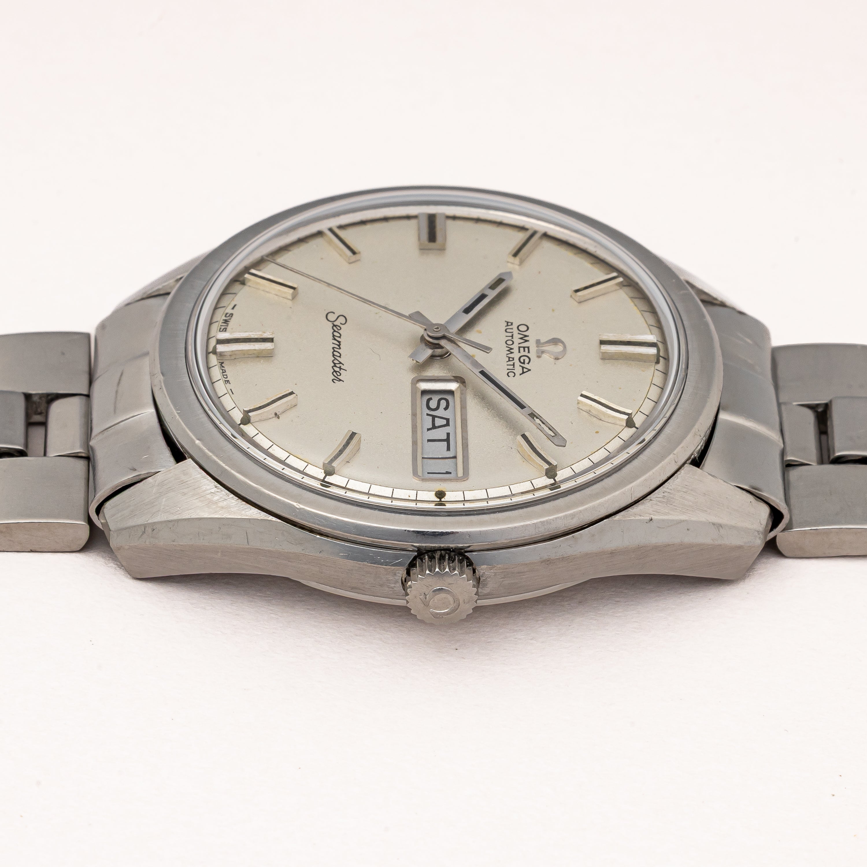 オメガ シーマスター 1969年製 デイデイト自動巻き Cal.750 純正ブレス付き