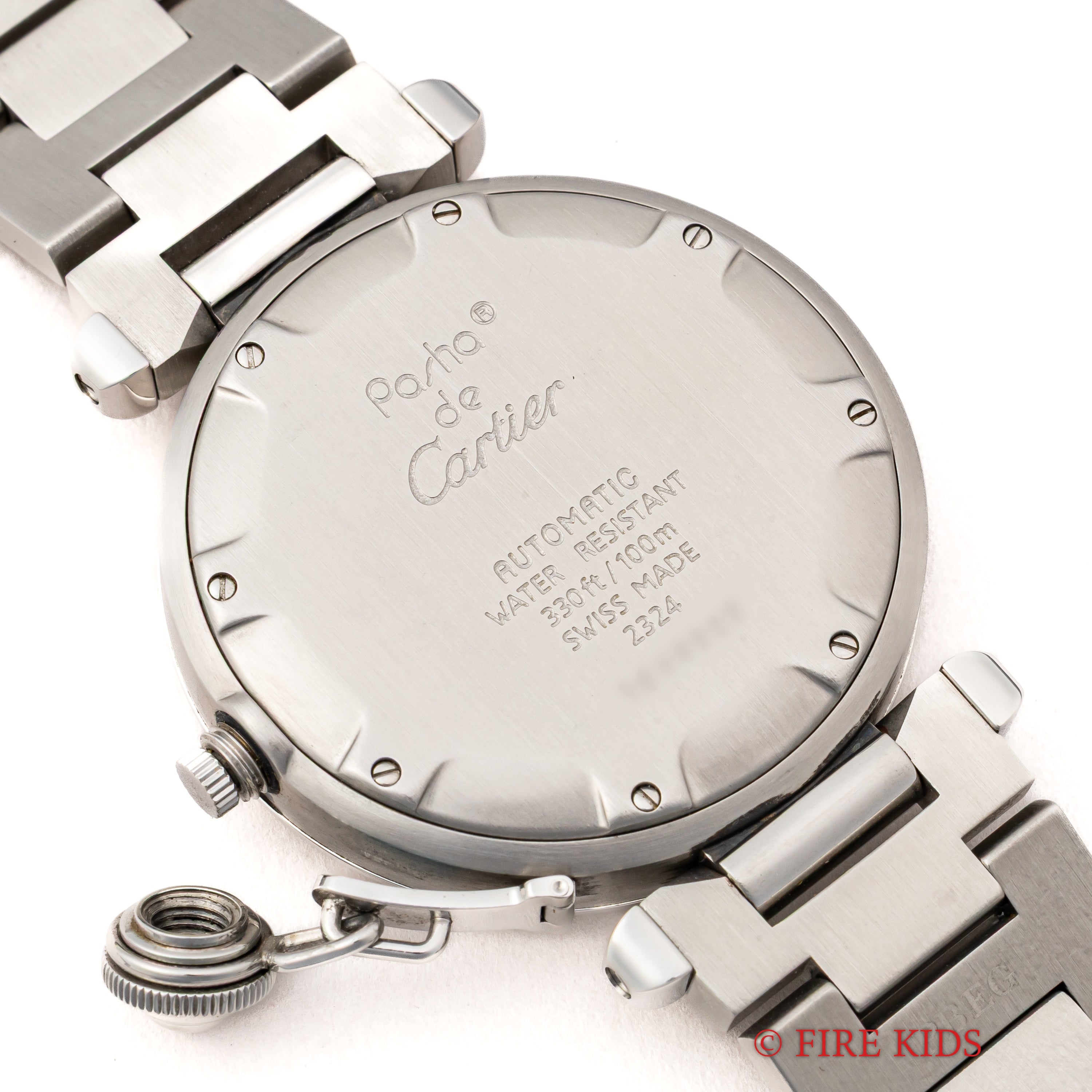 カルティエ パシャC 1990年代製 Ref.2324 ホワイトダイヤル トリチウム夜光 箱付き