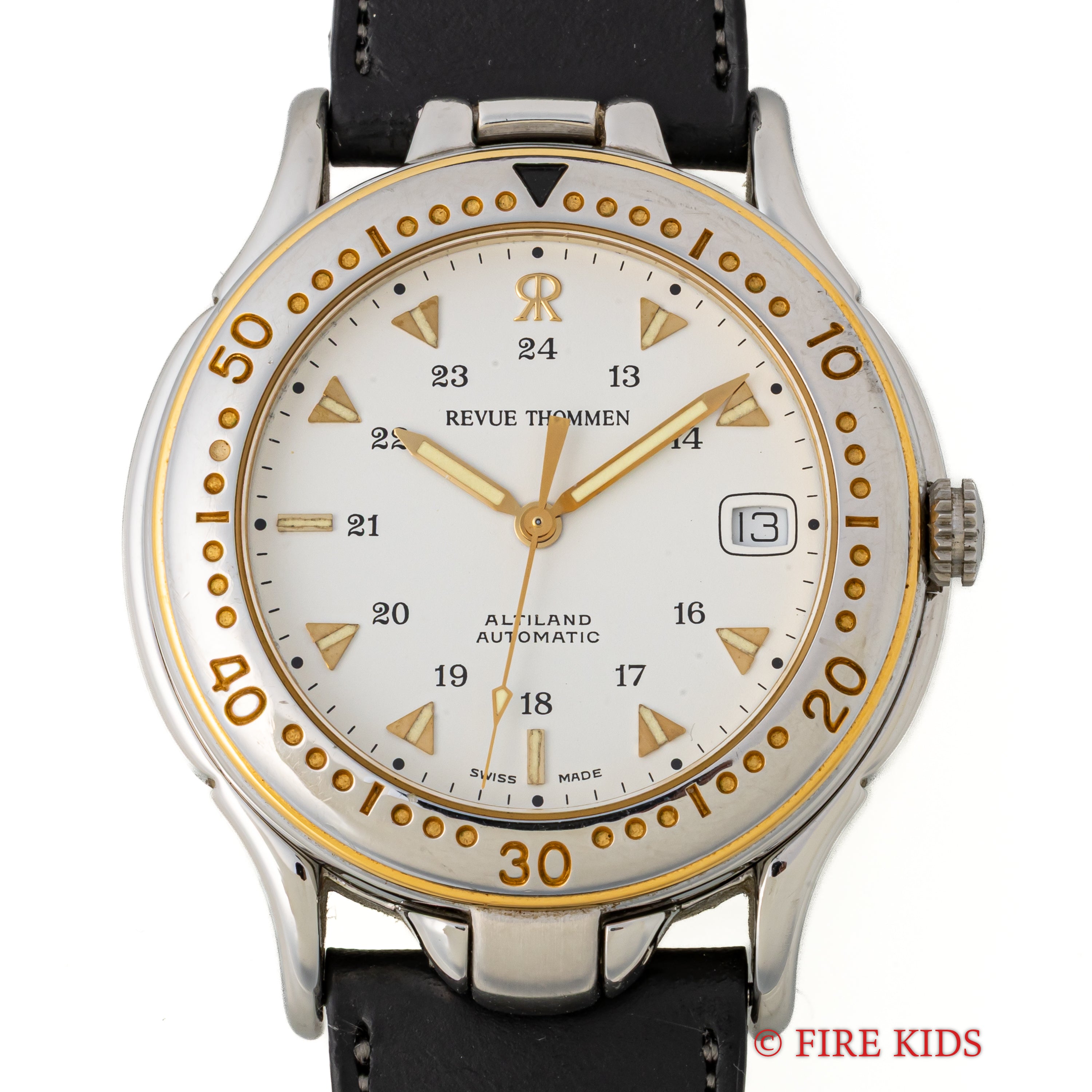 レビュートーメン アルティランド 1990年代製 自動巻 コンパス 高度計付きフィールドウオッチ